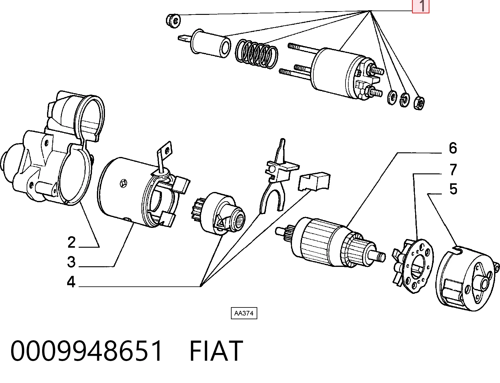 0009948651 Fiat/Alfa/Lancia