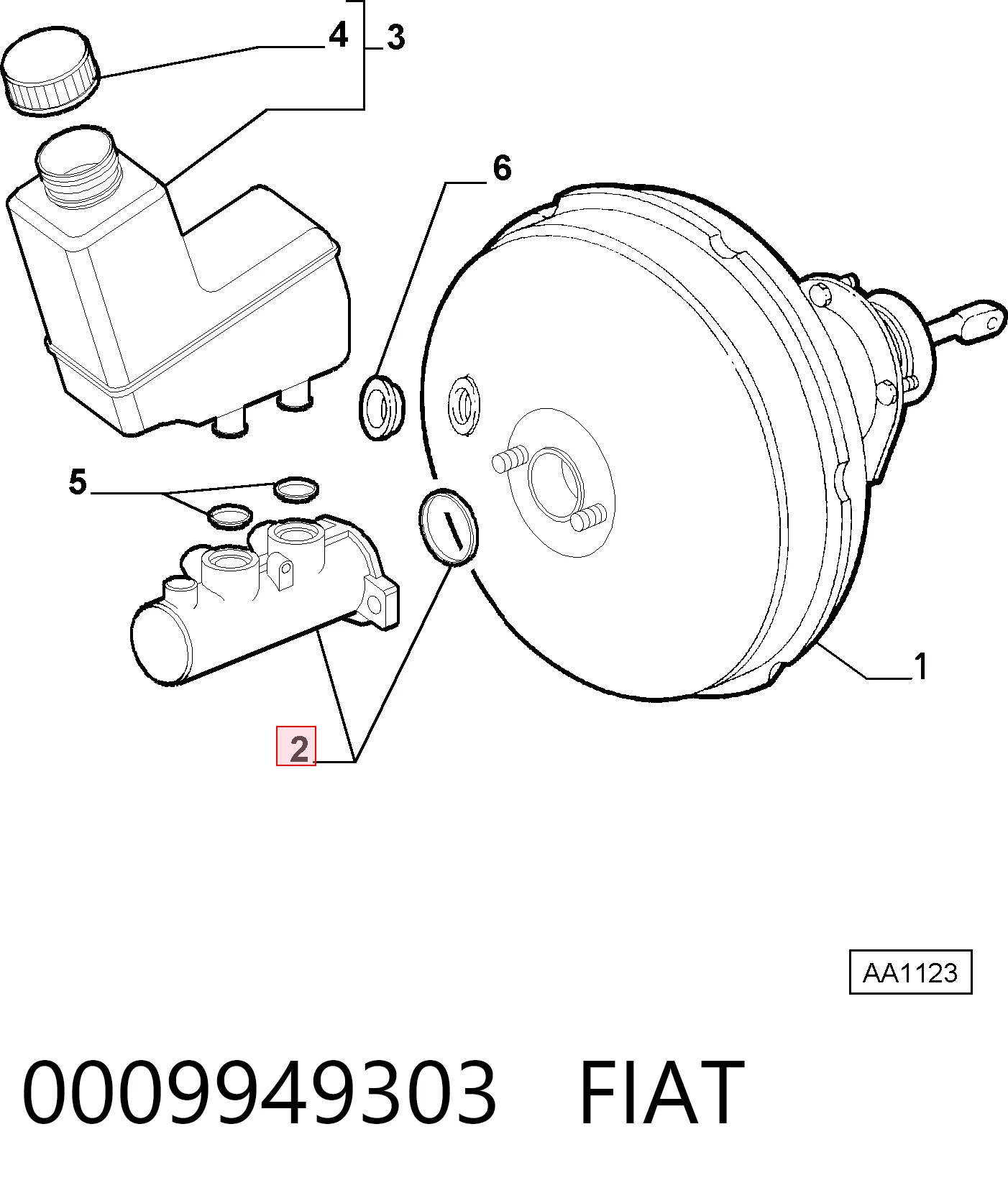 0009949303 Fiat/Alfa/Lancia