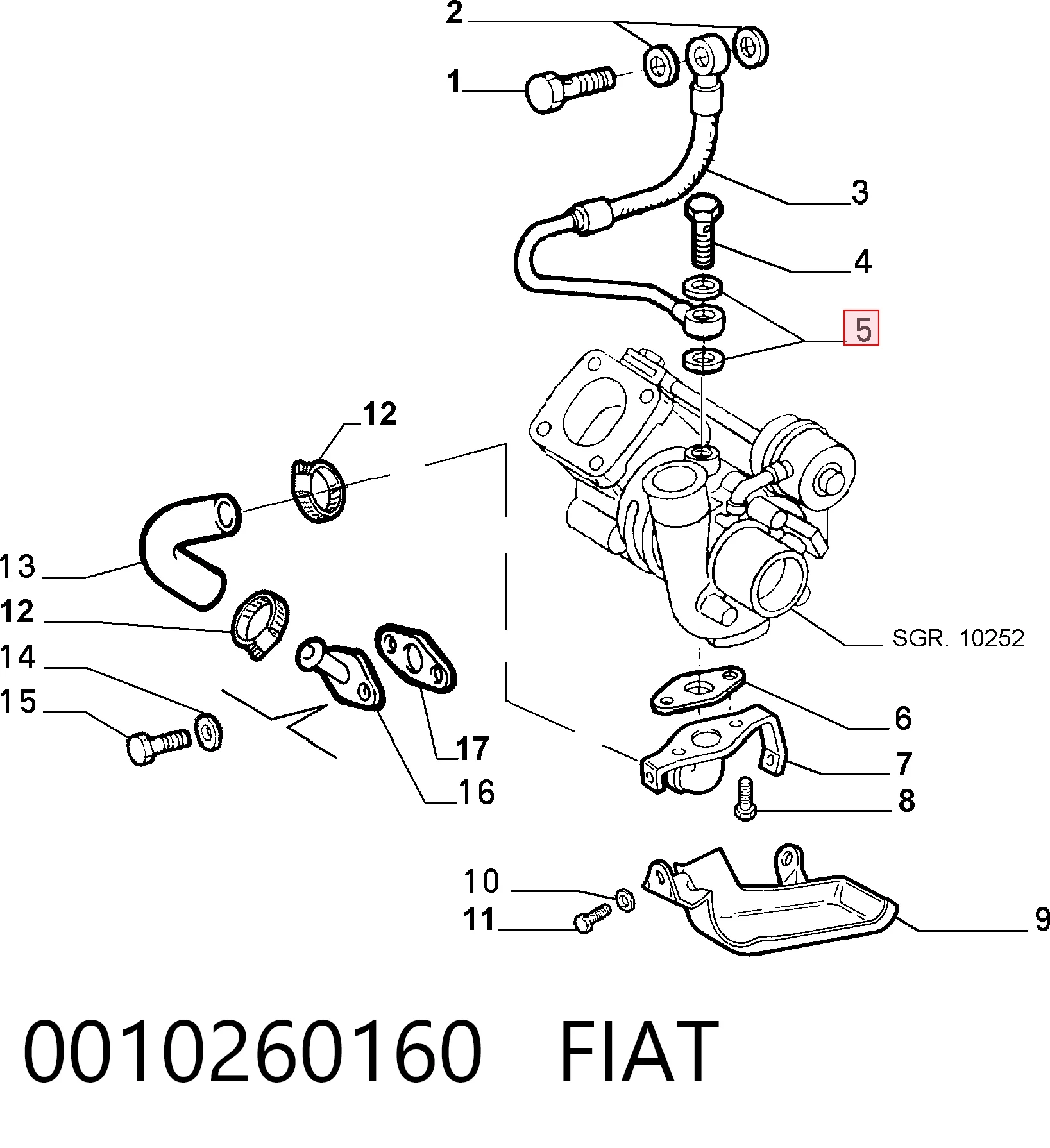 0010260160 Fiat/Alfa/Lancia