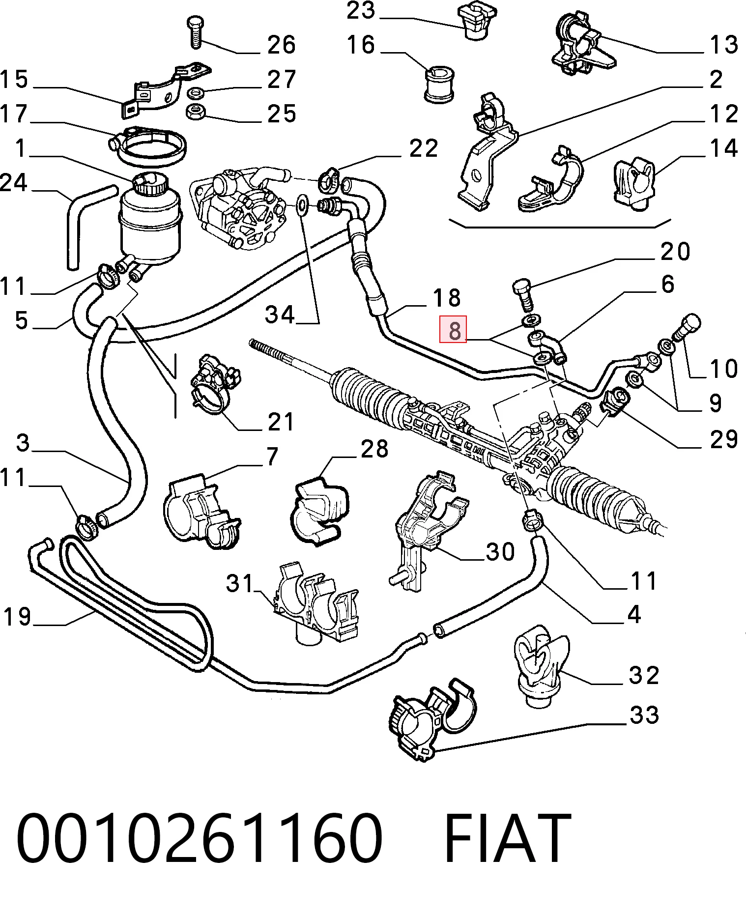 0010261160 Fiat/Alfa/Lancia