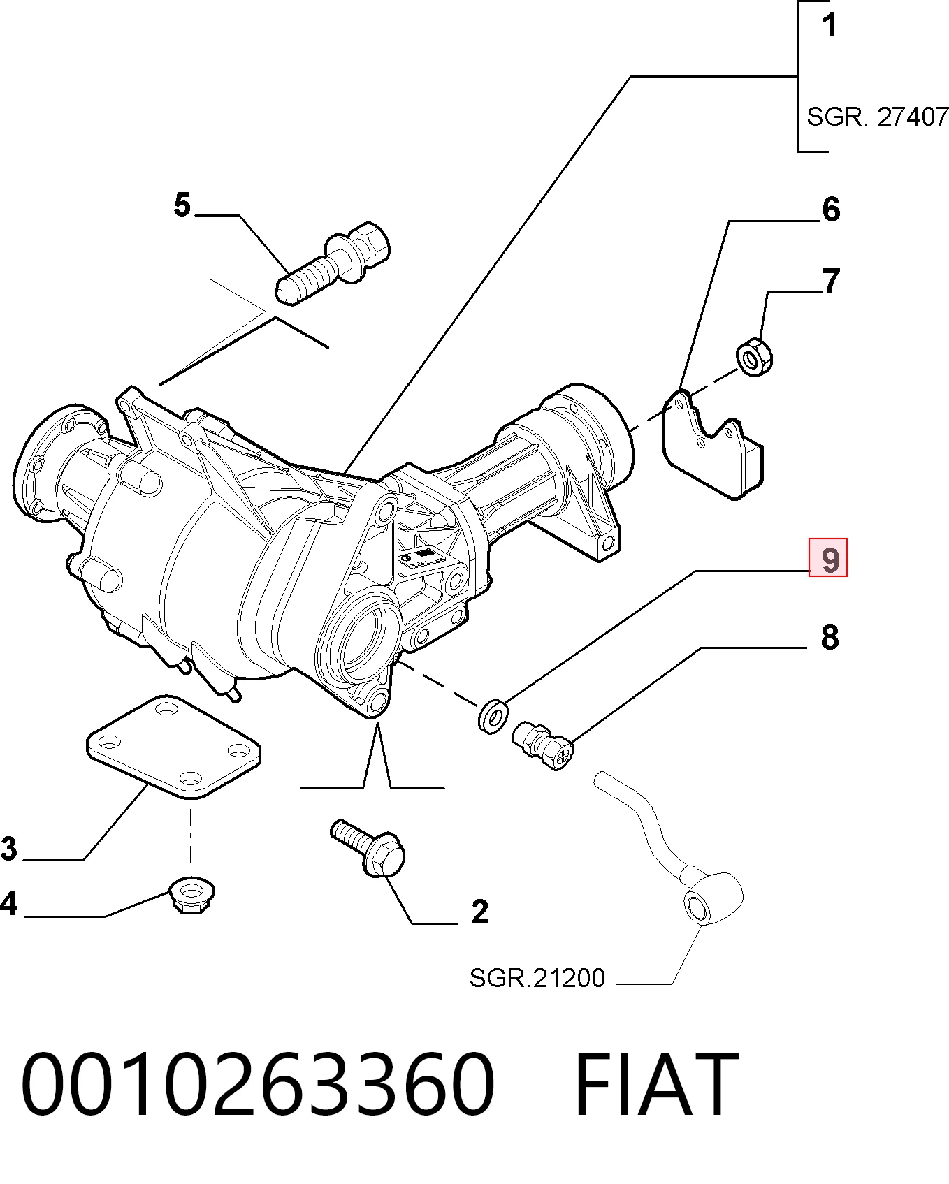 0010263360 Fiat/Alfa/Lancia