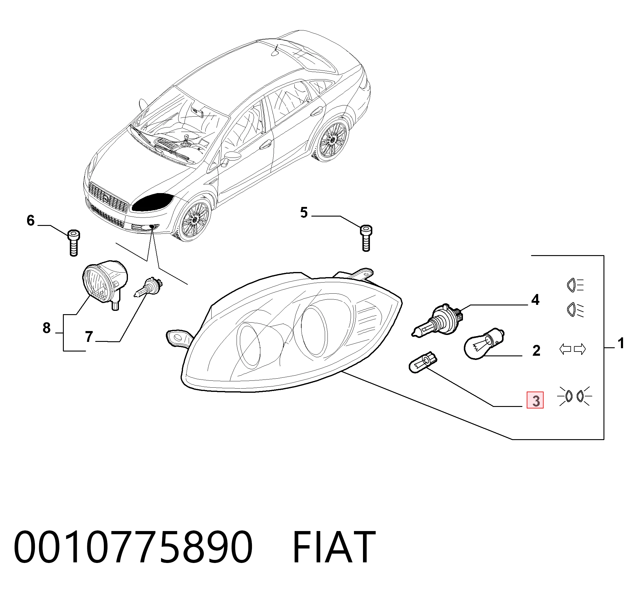0010775890 Fiat/Alfa/Lancia