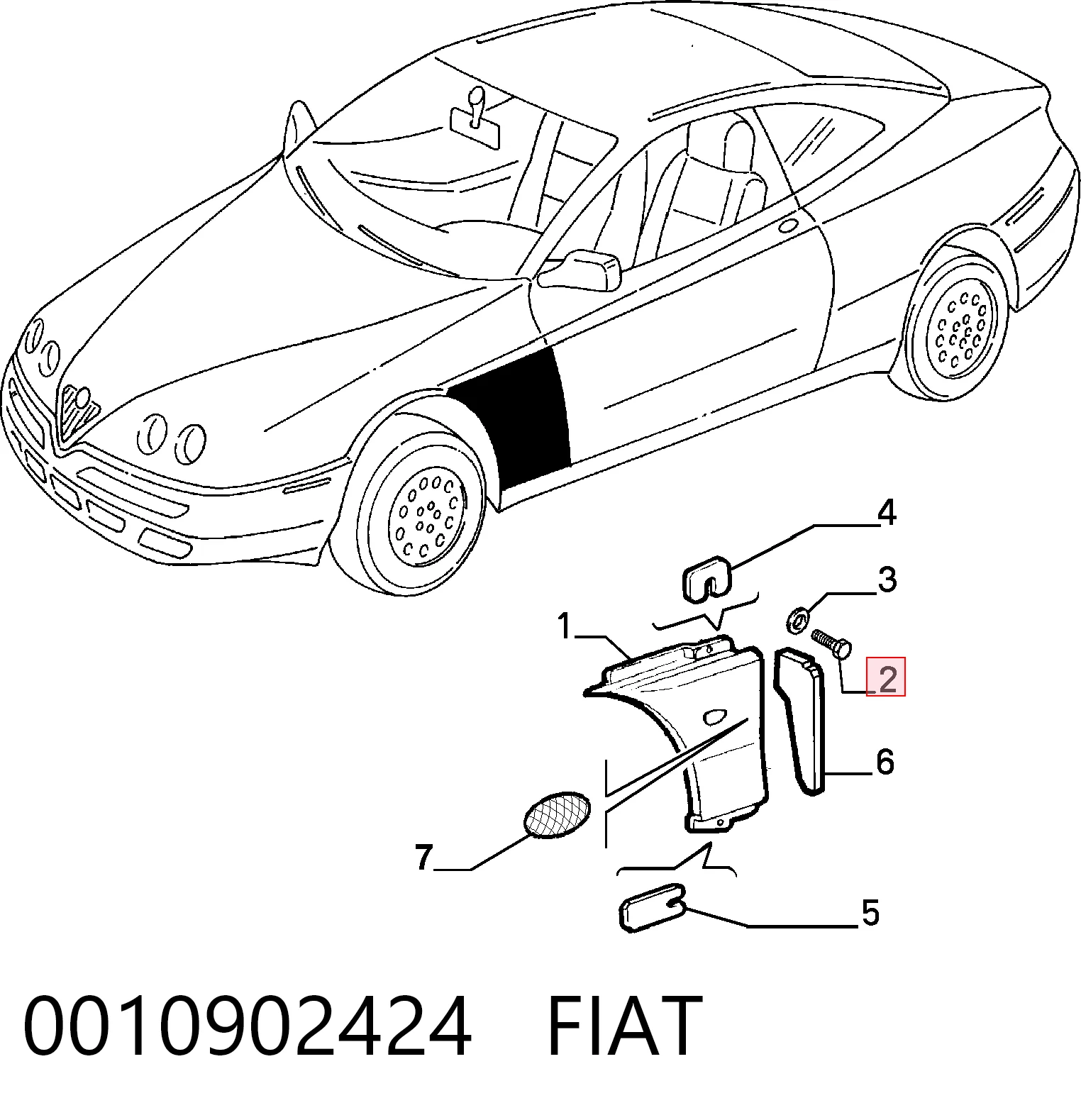 0010902424 Fiat/Alfa/Lancia
