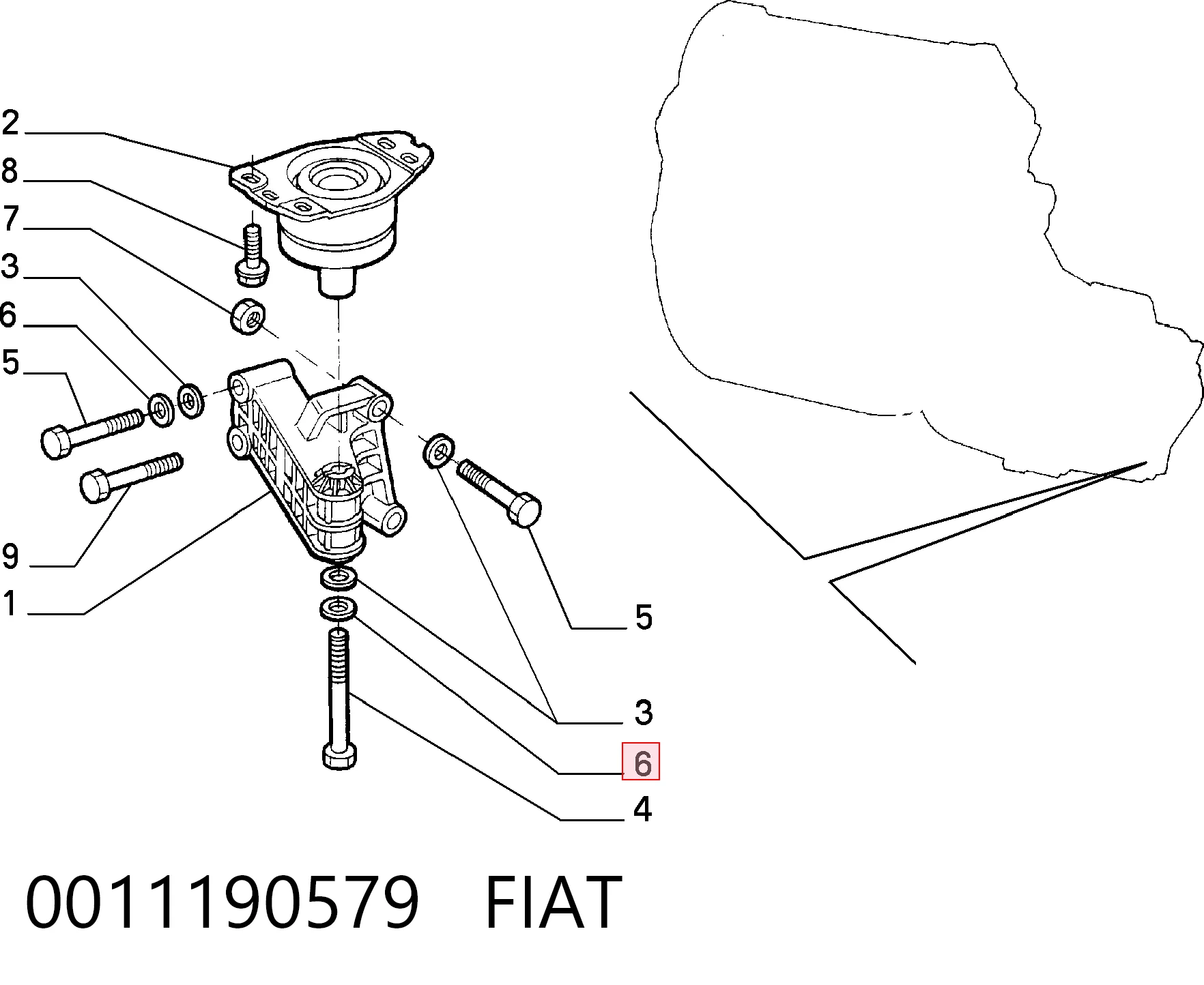 0011190579 Fiat/Alfa/Lancia