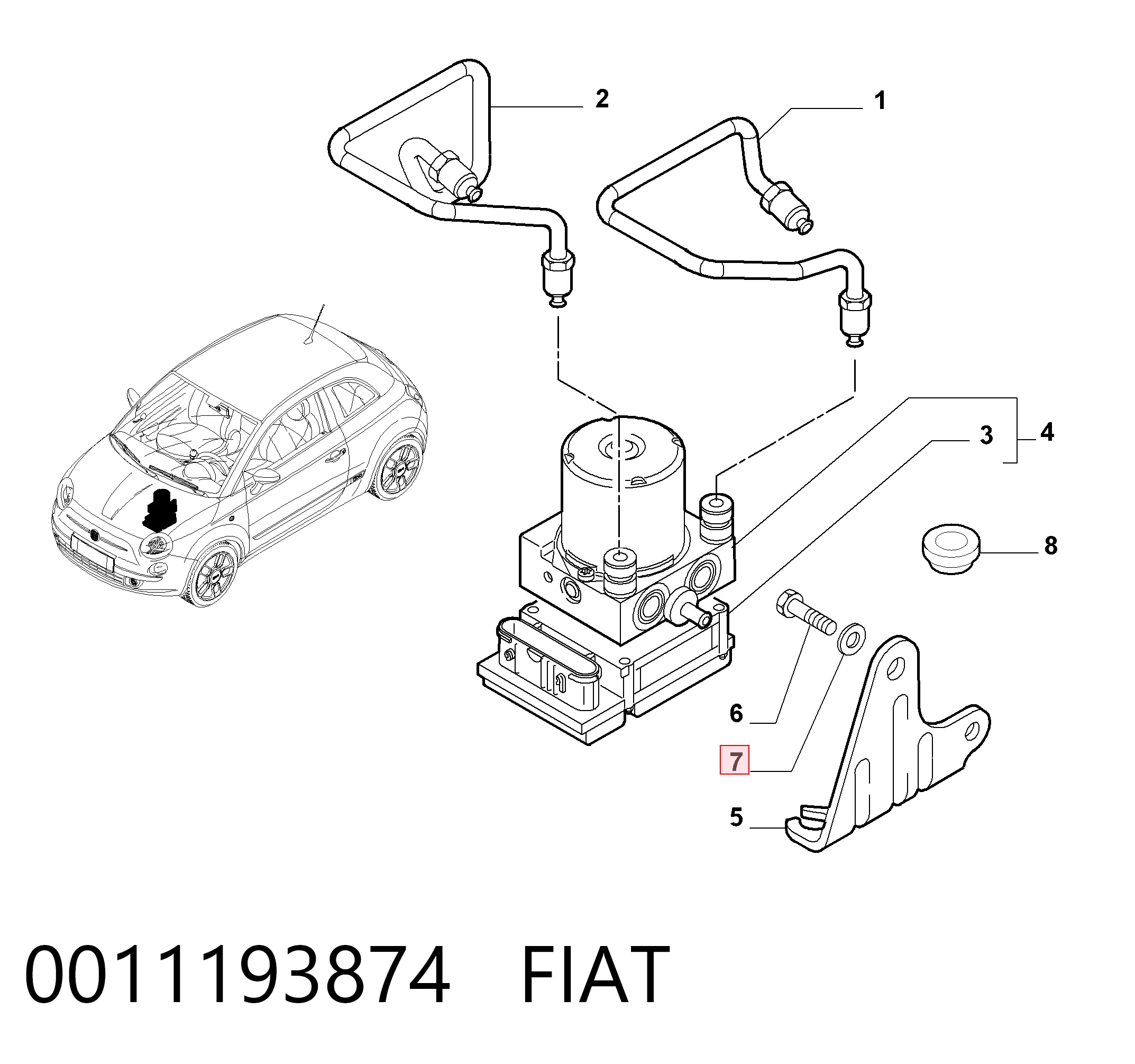 0011193874 Fiat/Alfa/Lancia