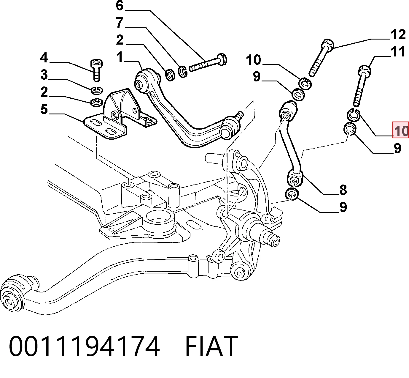 0011194174 Fiat/Alfa/Lancia