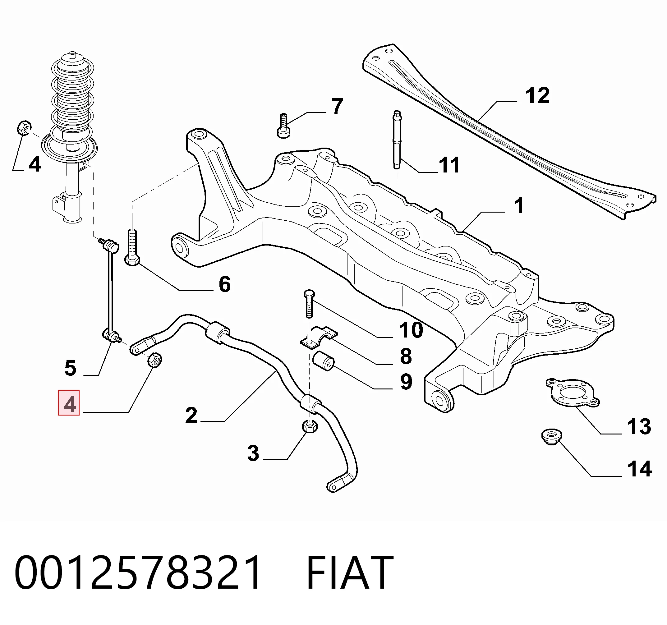 0012578321 Fiat/Alfa/Lancia