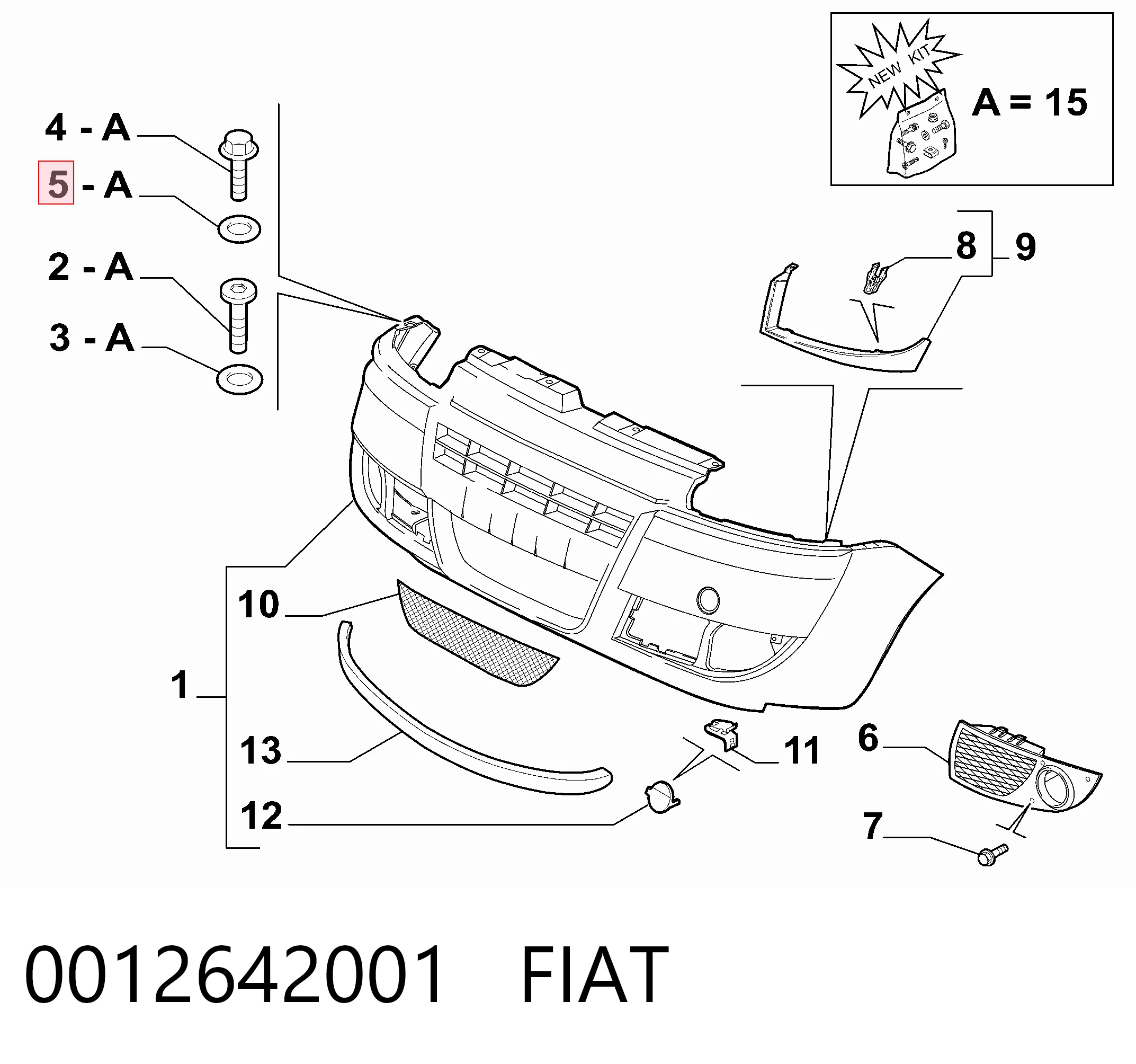 0012642001 Fiat/Alfa/Lancia