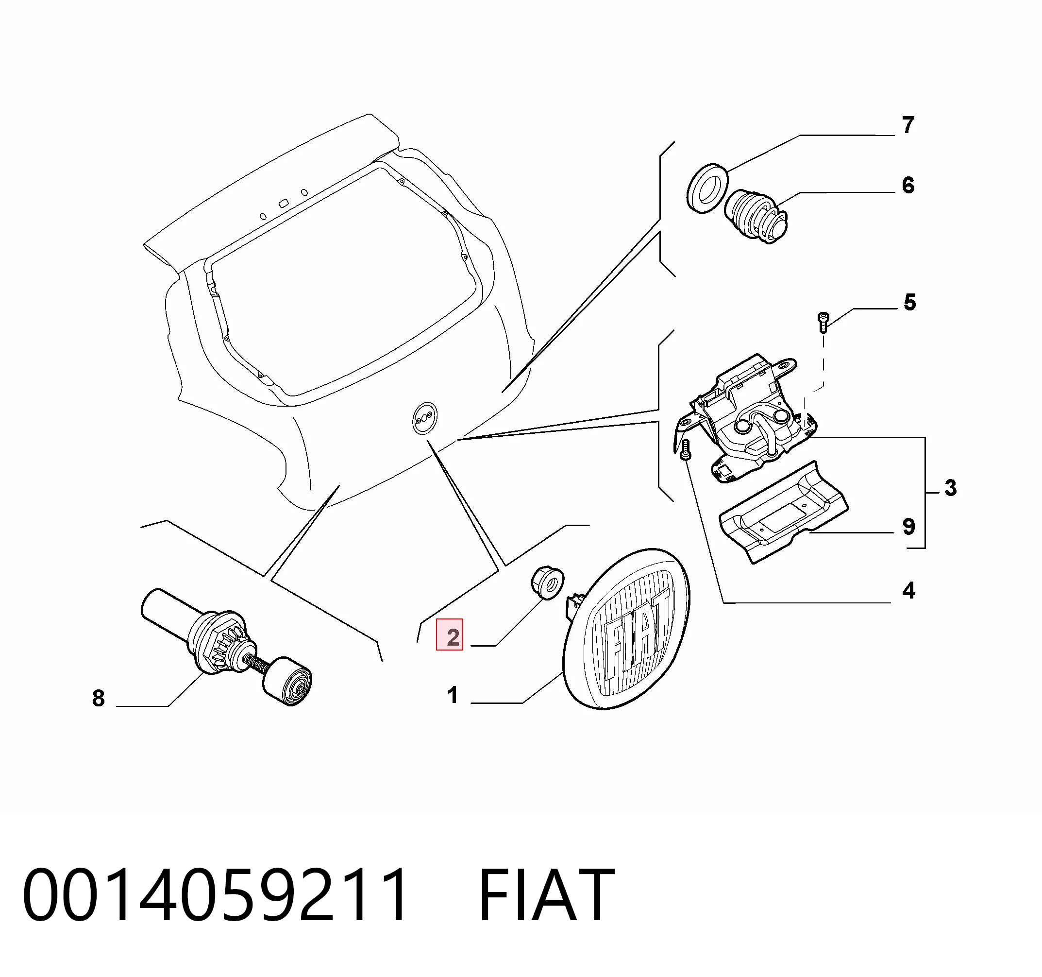 0014059211 Fiat/Alfa/Lancia
