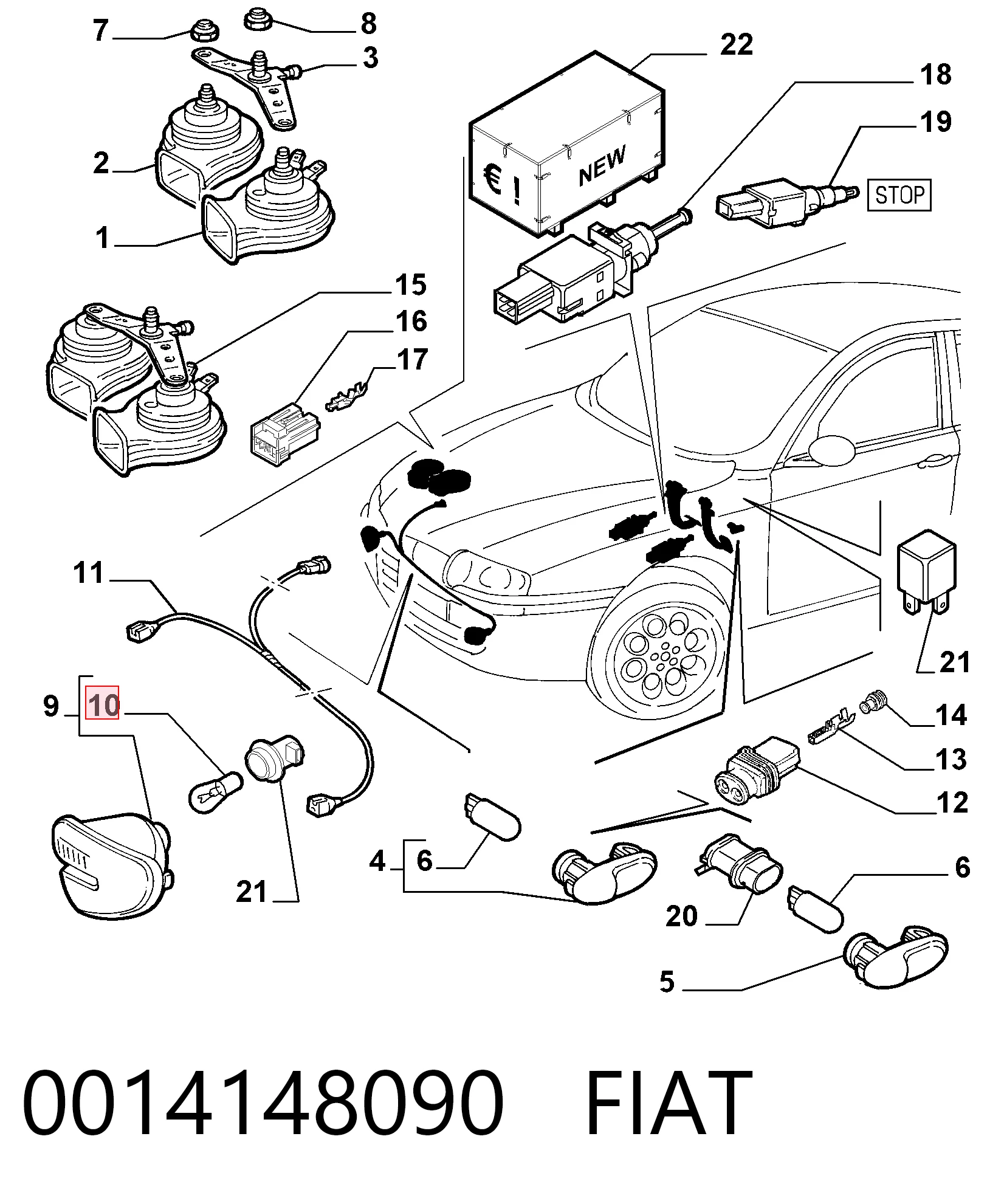 0014148090 Fiat/Alfa/Lancia
