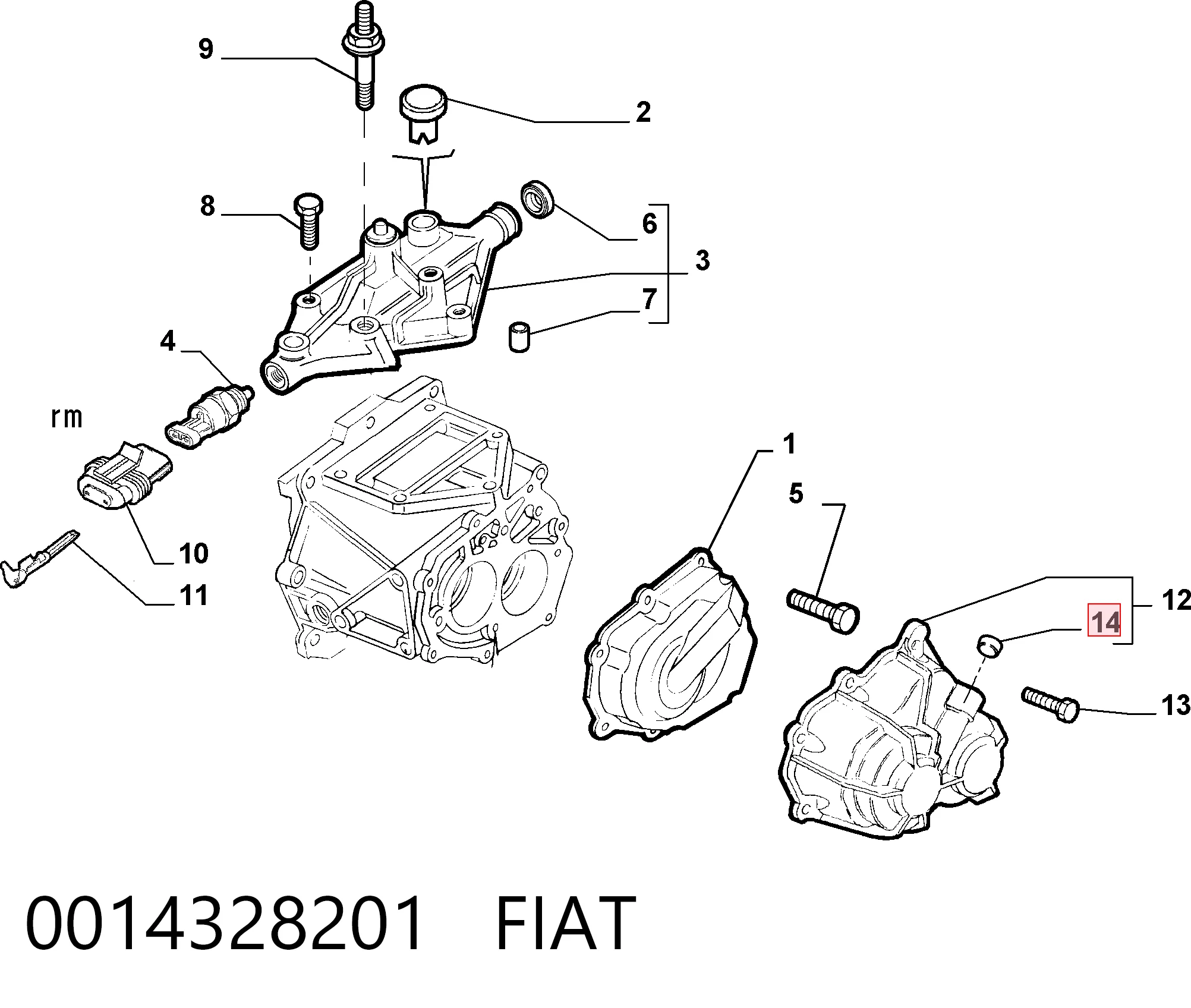0014328201 Fiat/Alfa/Lancia