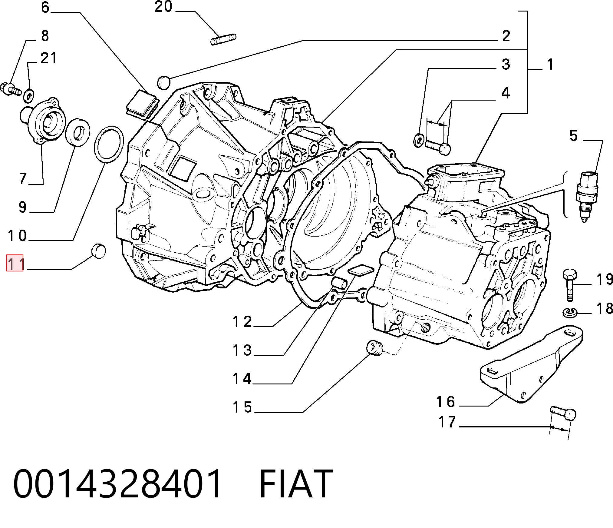 0014328401 Fiat/Alfa/Lancia