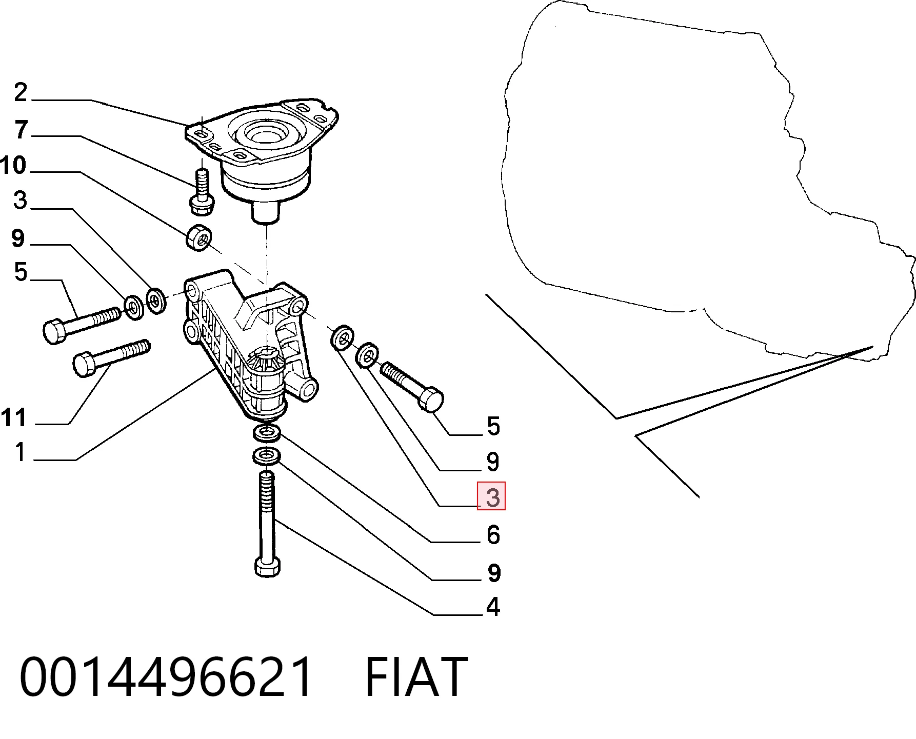 0014496621 Fiat/Alfa/Lancia