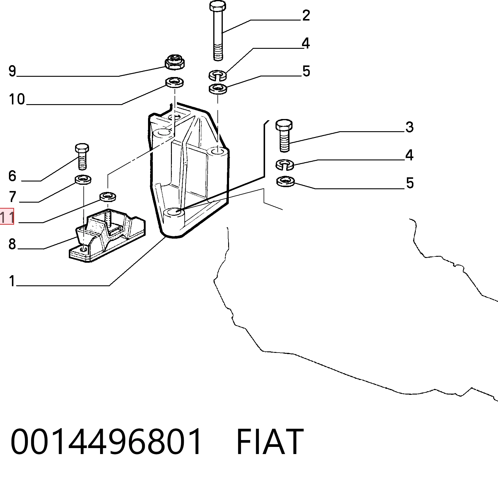0014496801 Fiat/Alfa/Lancia