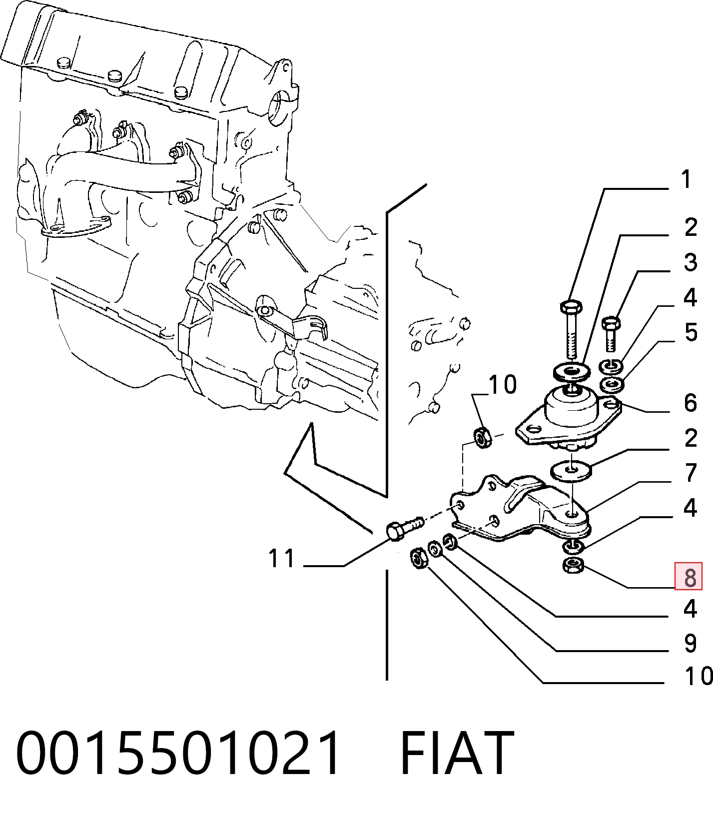 0015501021 Fiat/Alfa/Lancia