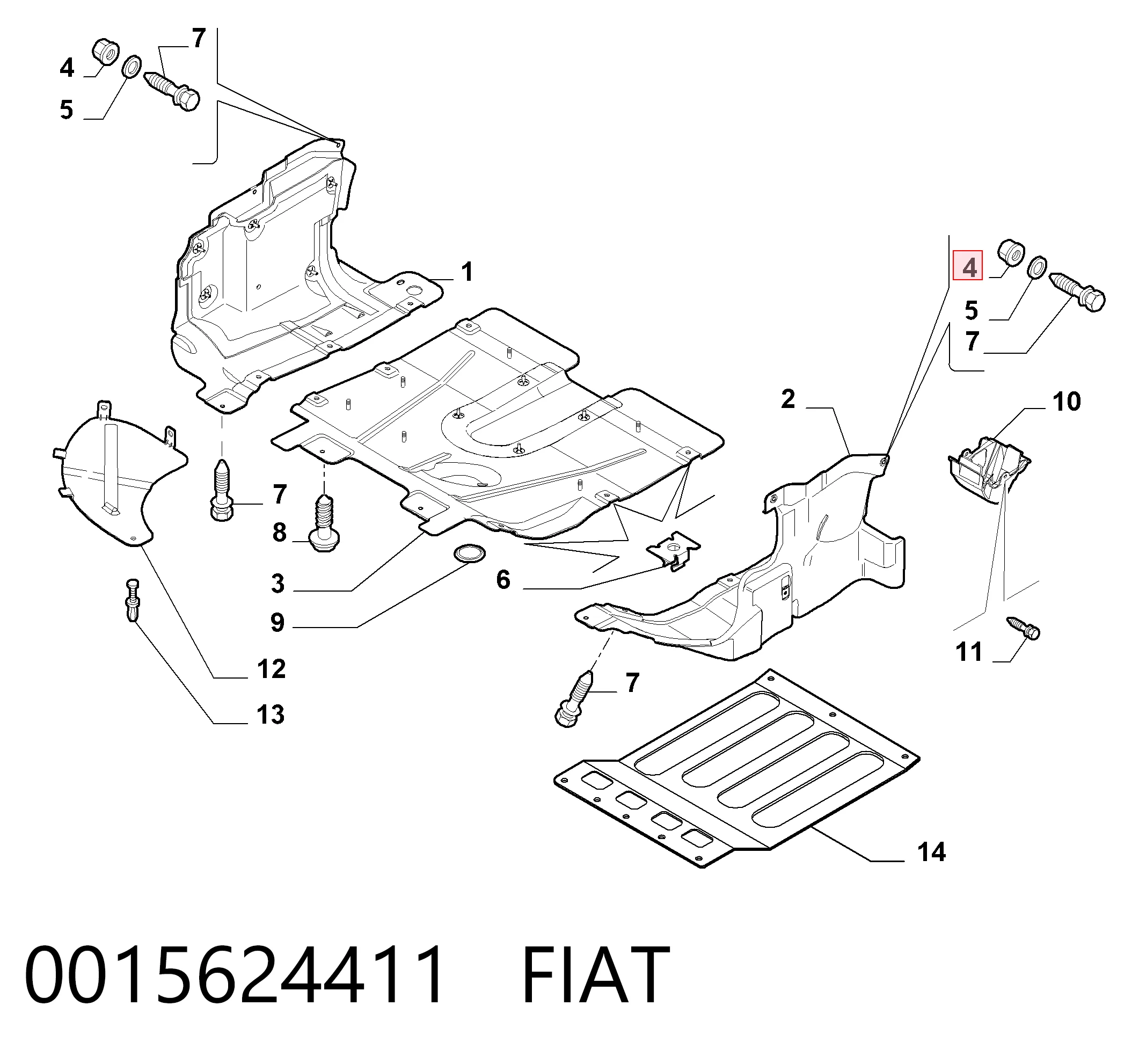 0015624411 Fiat/Alfa/Lancia