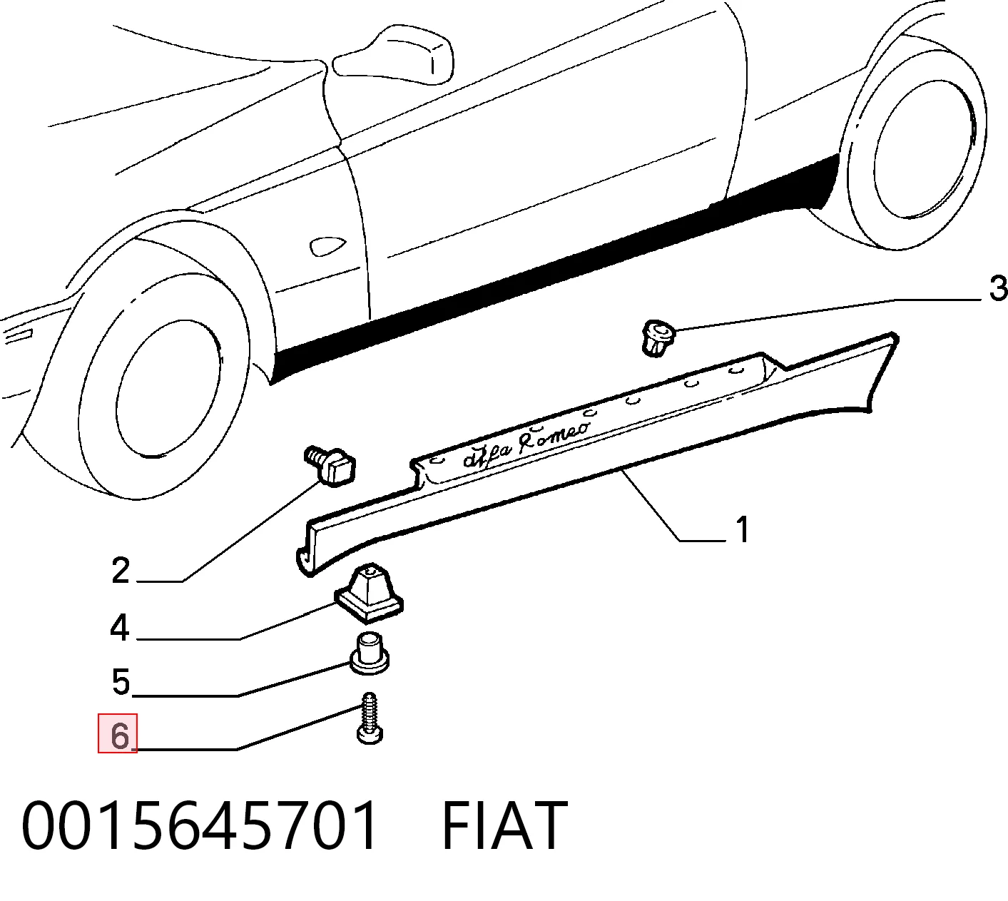 0015645701 Fiat/Alfa/Lancia