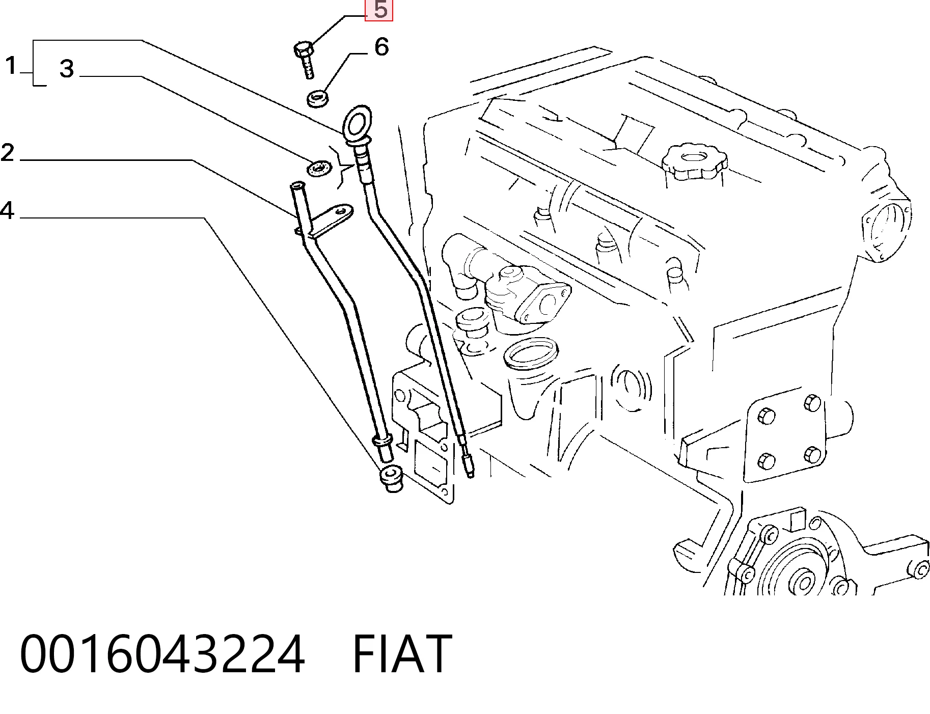 0016043224 Fiat/Alfa/Lancia