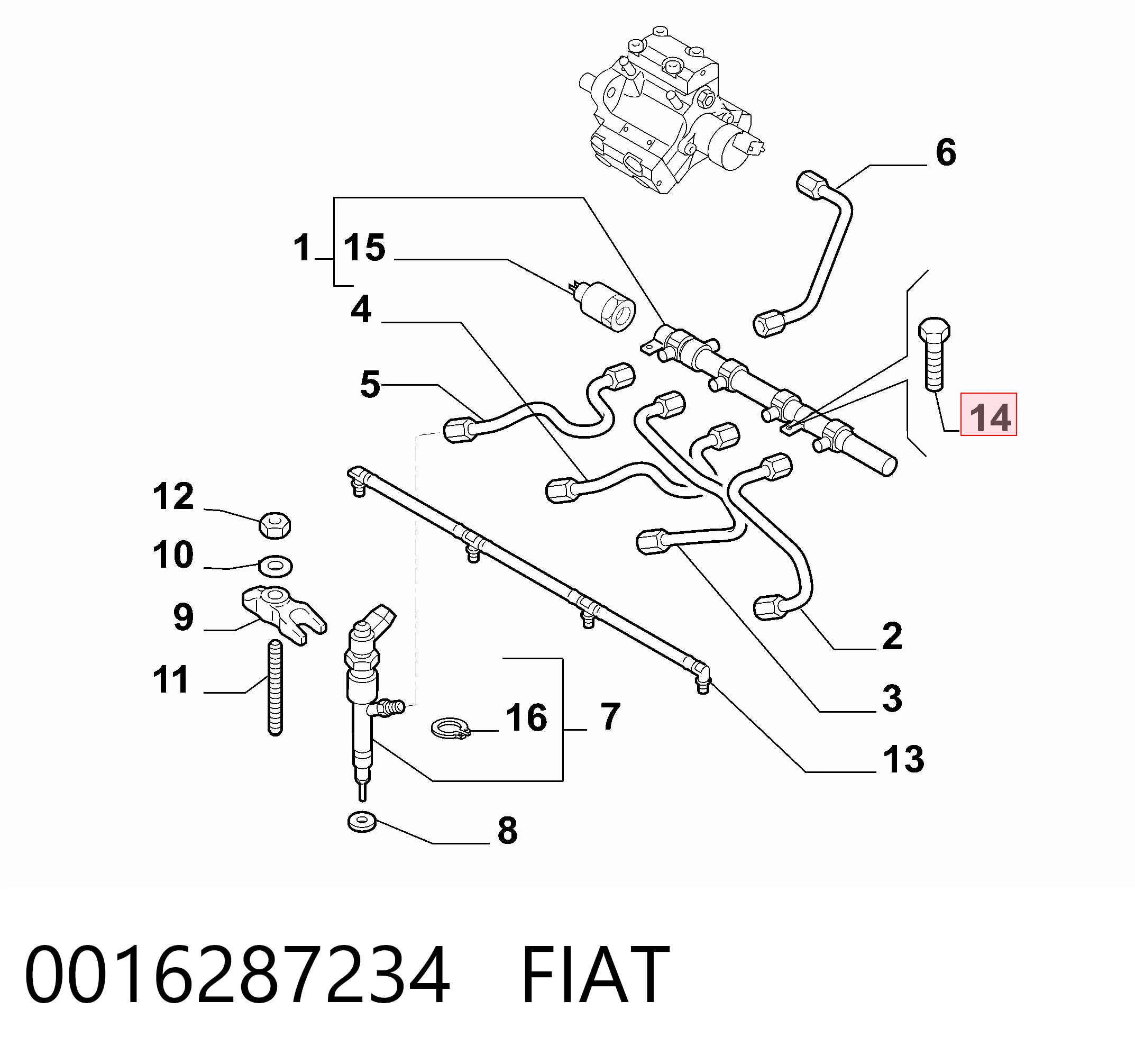 0016287234 Fiat/Alfa/Lancia