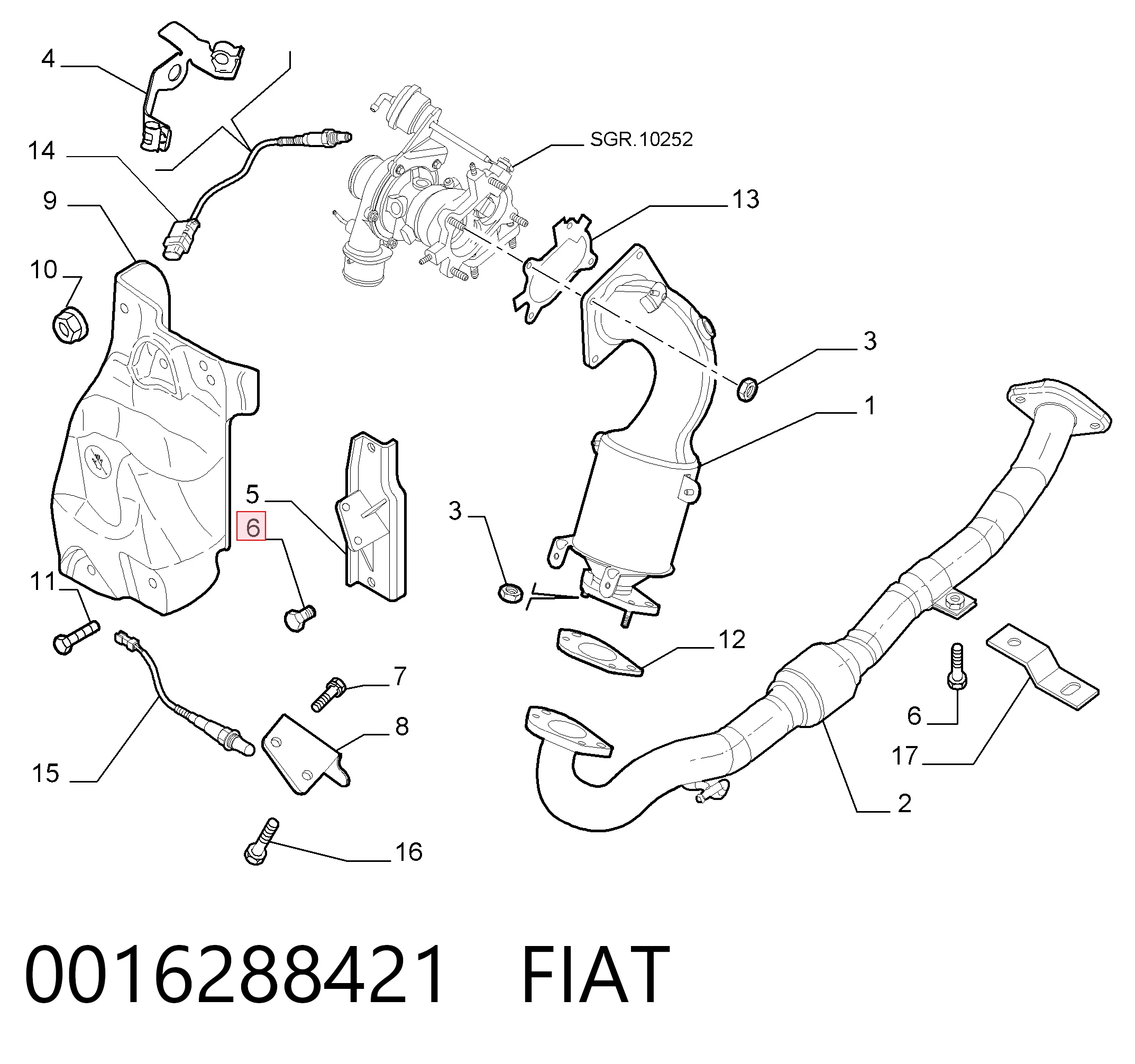 0016288421 Fiat/Alfa/Lancia