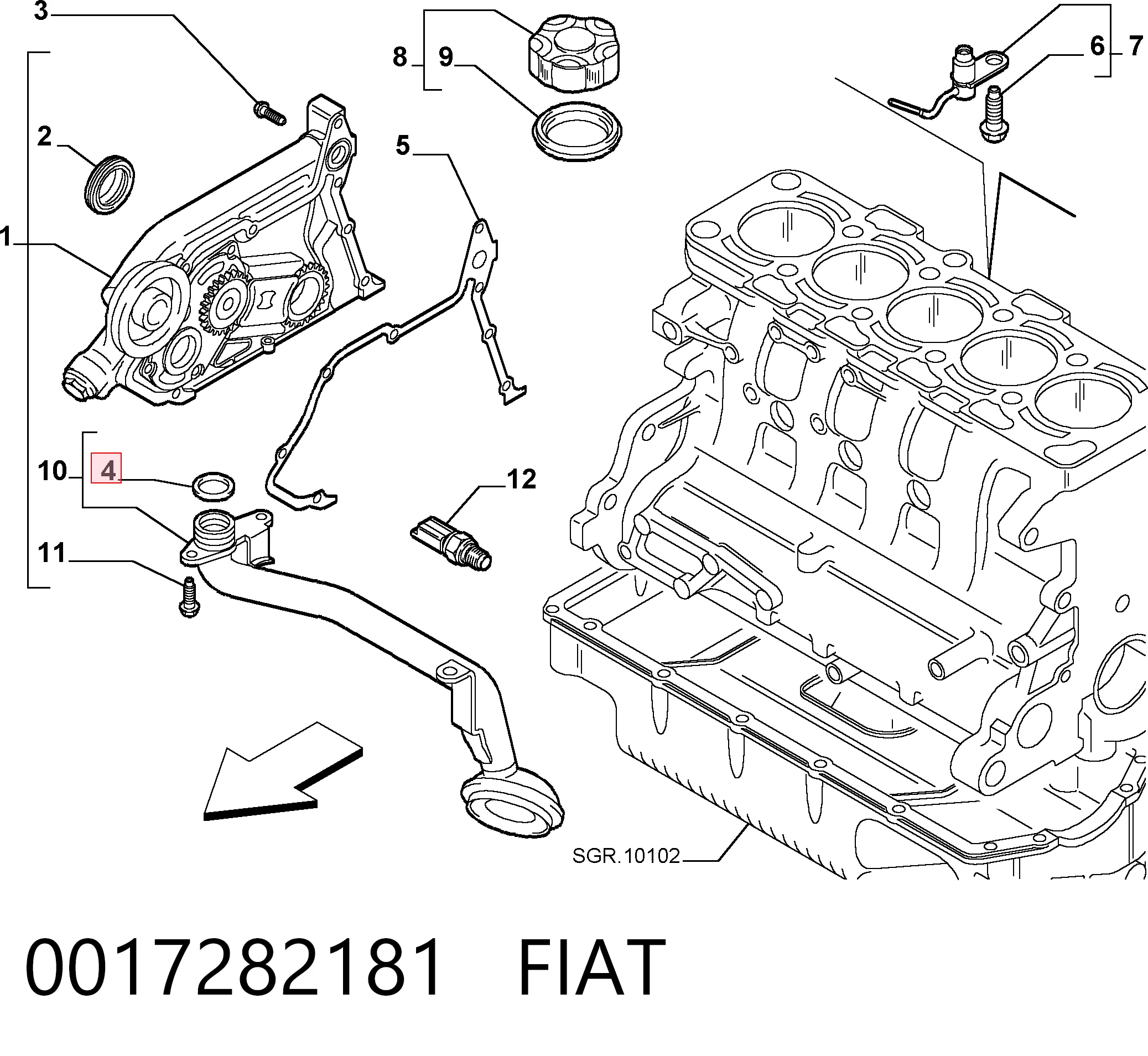 0017282181 Fiat/Alfa/Lancia