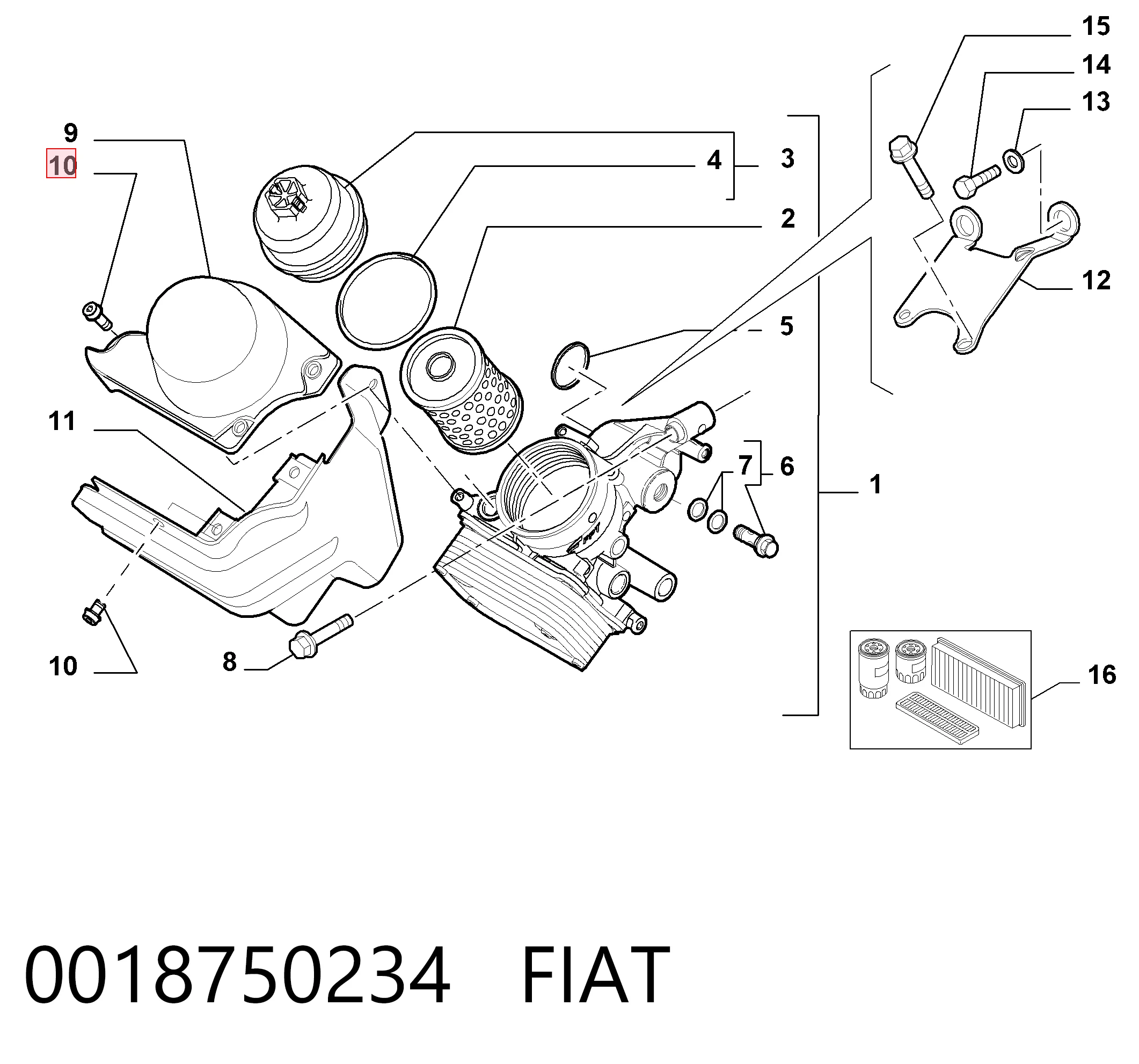 0018750234 Fiat/Alfa/Lancia