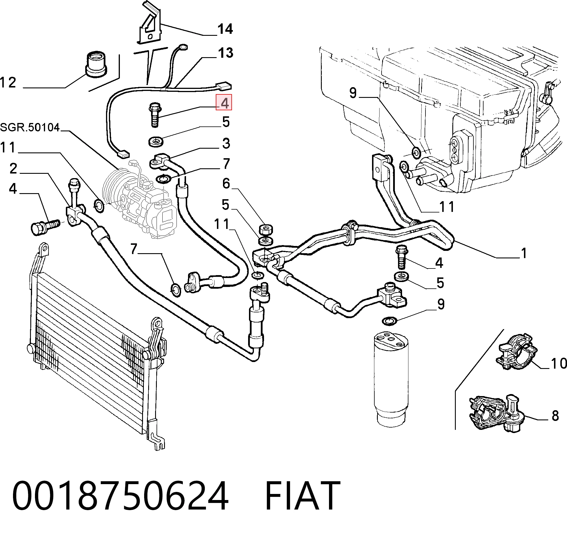 0018750624 Fiat/Alfa/Lancia