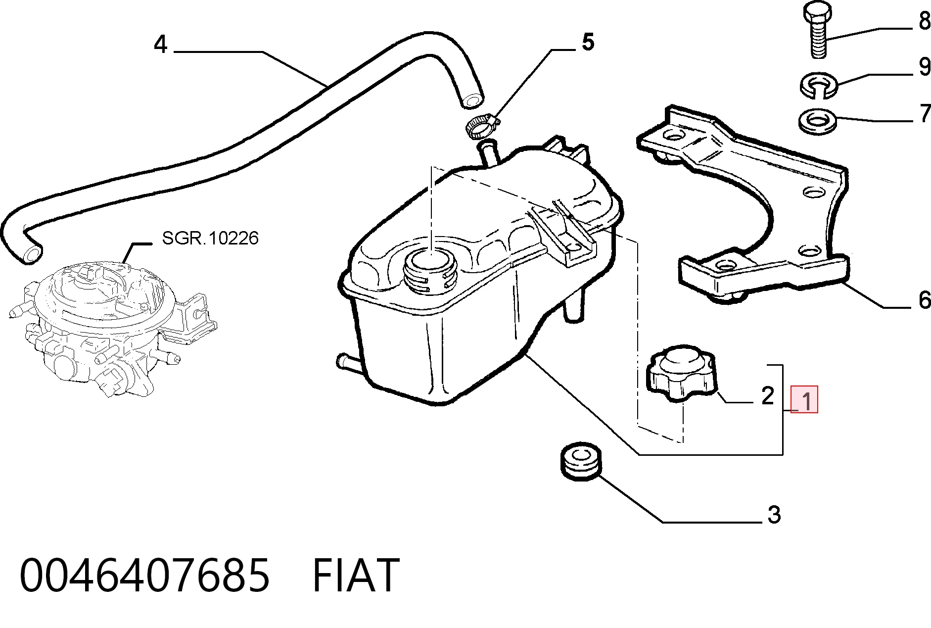 Botella expansion Fiat Palio familiar (178DX) (1996 - 2026) precio, desde 20,93 EUR