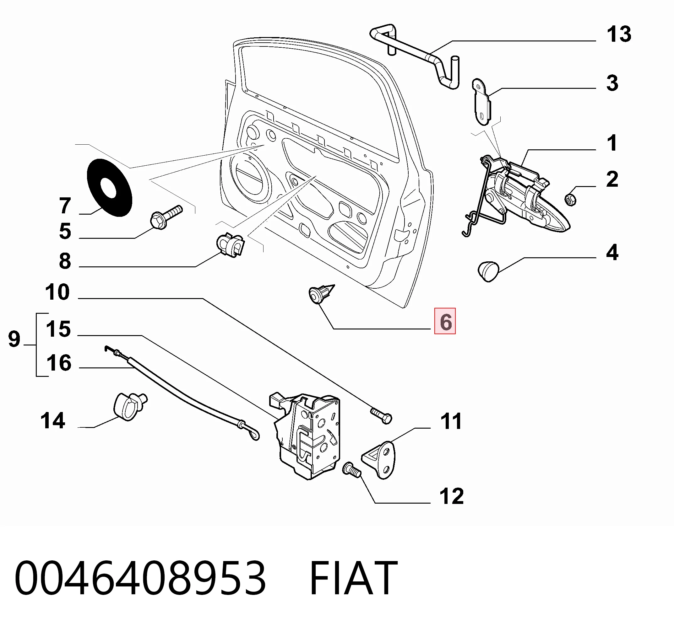 0046408953 Fiat/Alfa/Lancia 