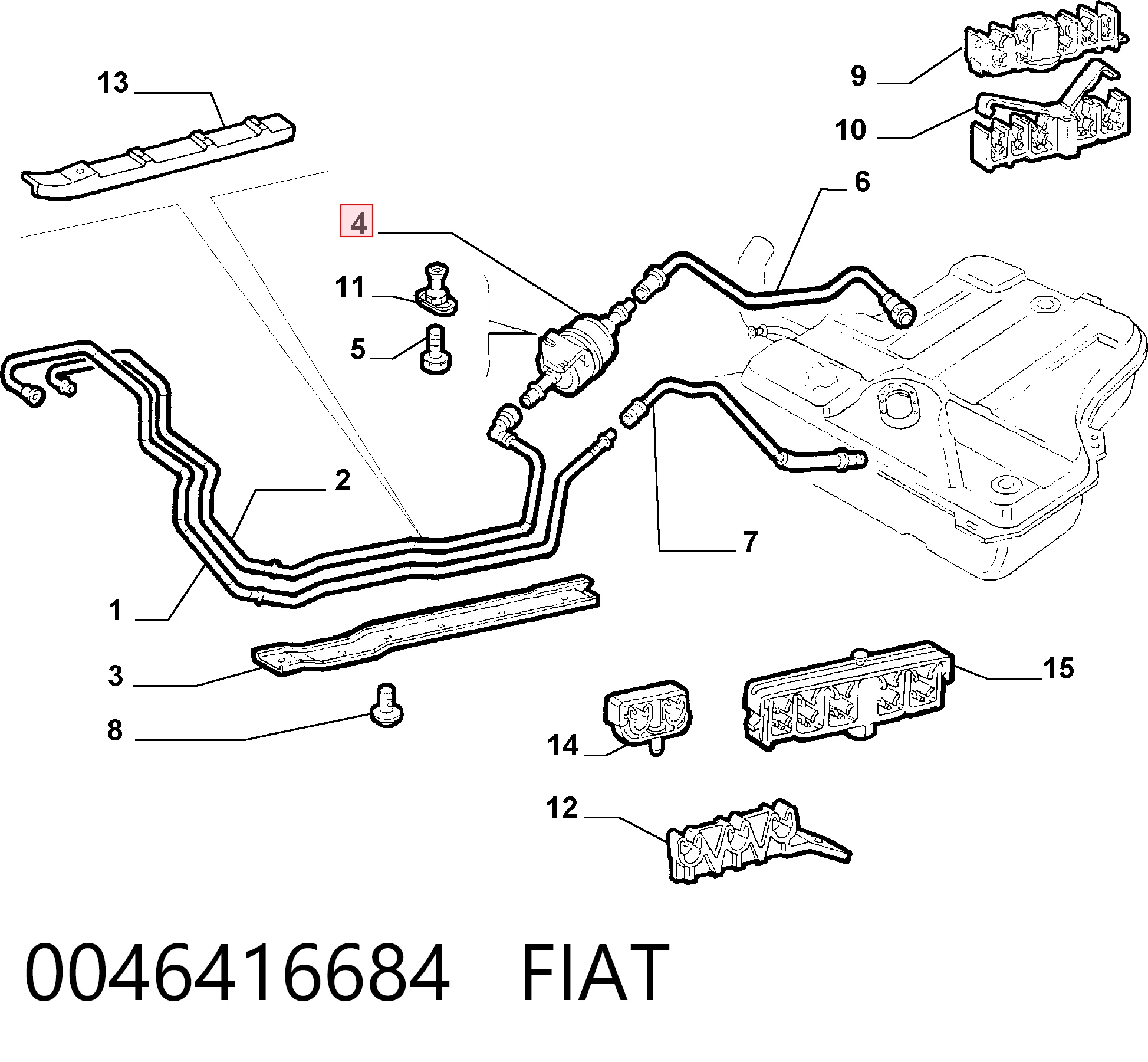 0046416684 Fiat/Alfa/Lancia