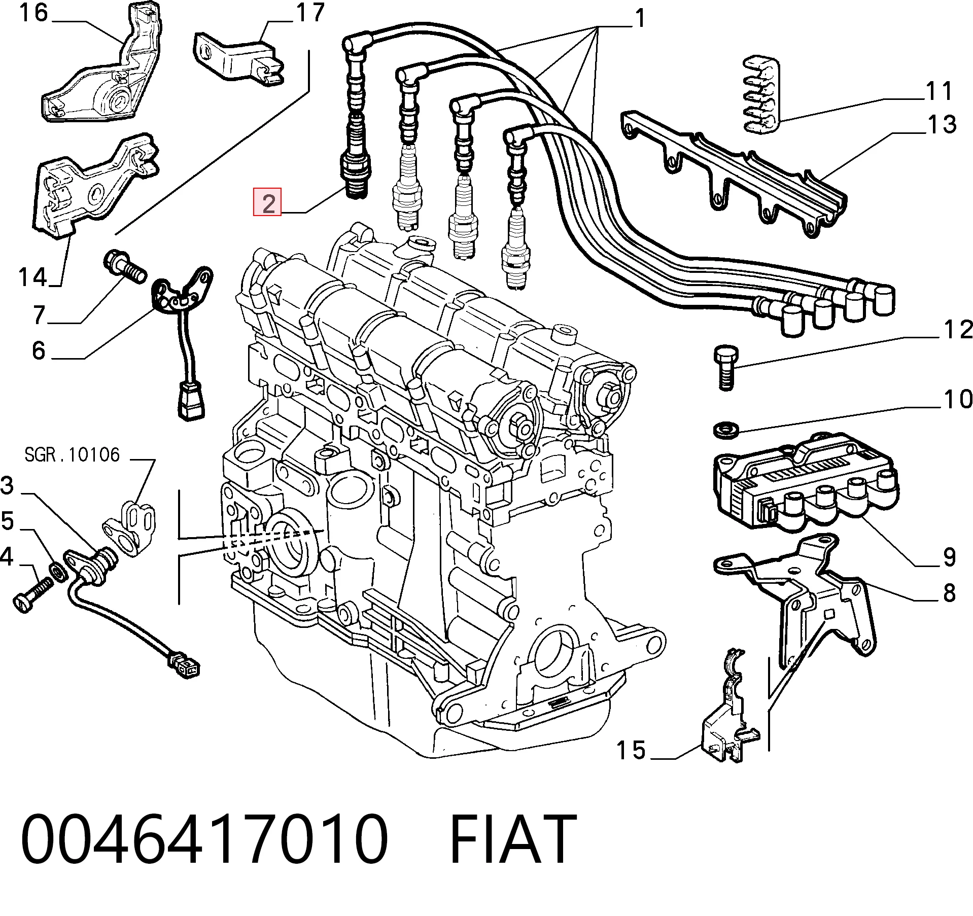 0046417010 Fiat/Alfa/Lancia