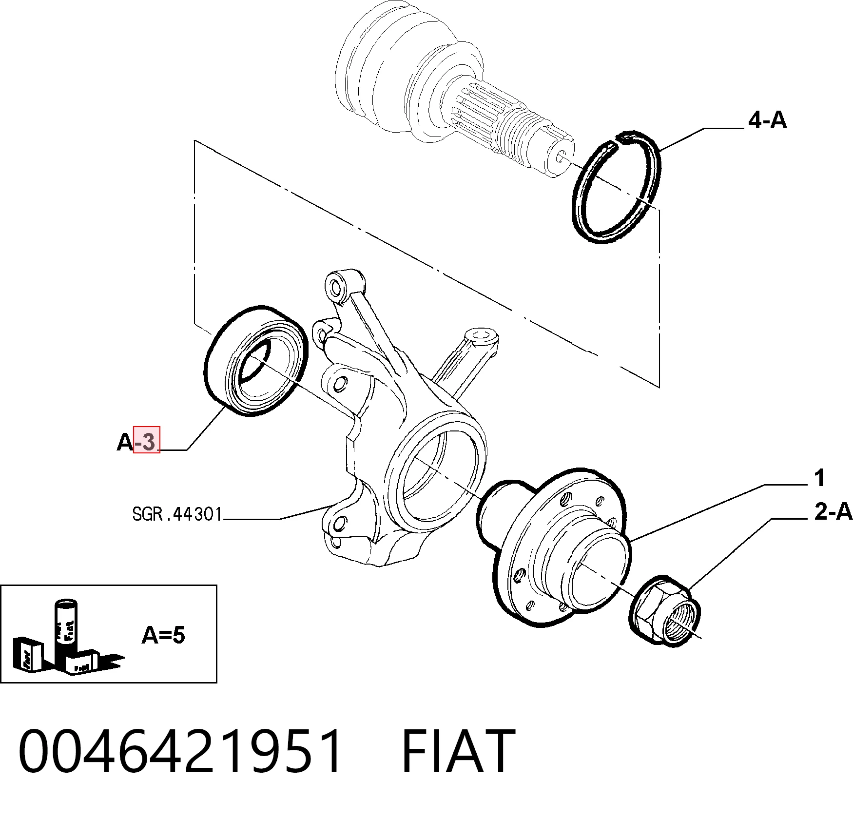 Cojinete de rueda delantero GB12955S04 SNR