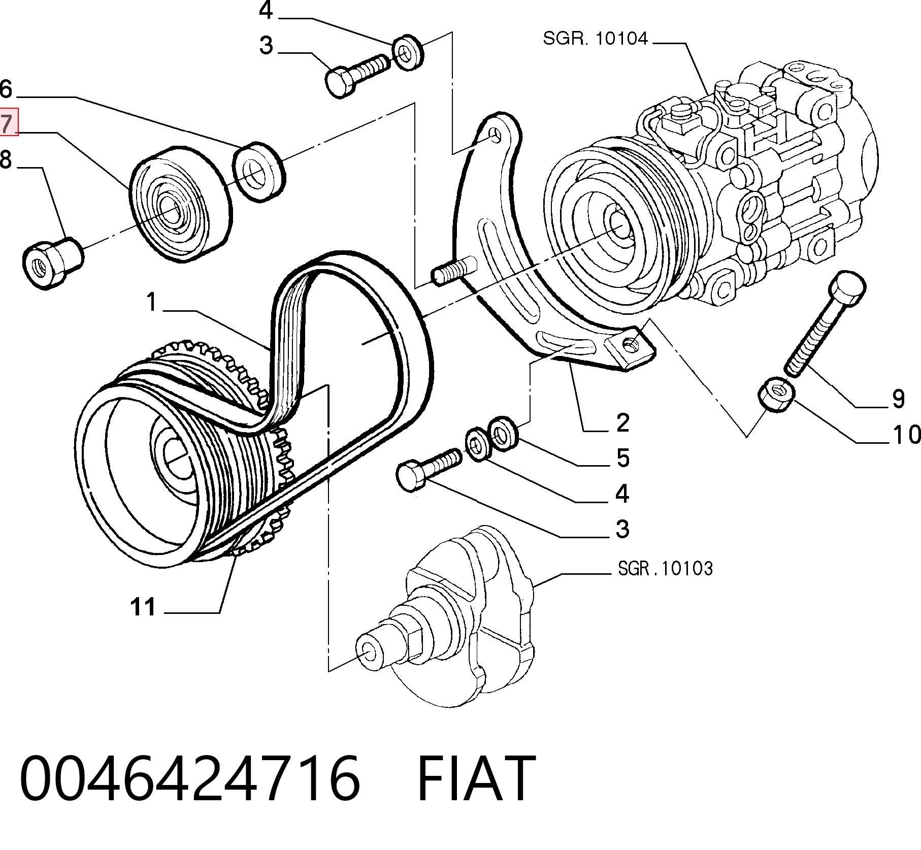 0046424716 Fiat/Alfa/Lancia