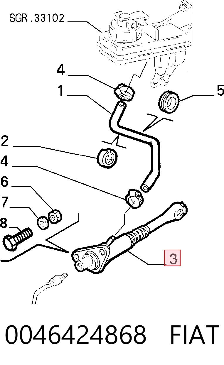  Cilindro maestro de embrague Alfa Romeo 156 