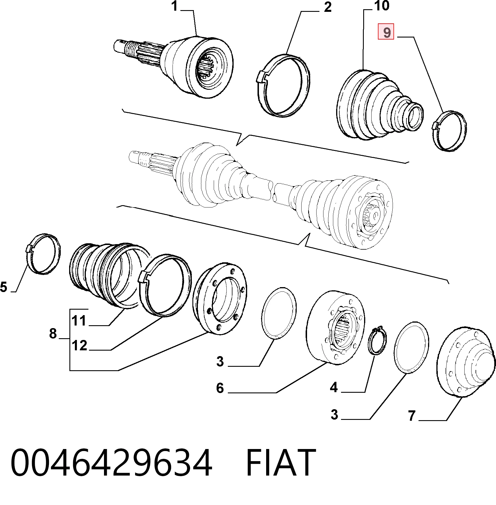 0046429634 Fiat/Alfa/Lancia