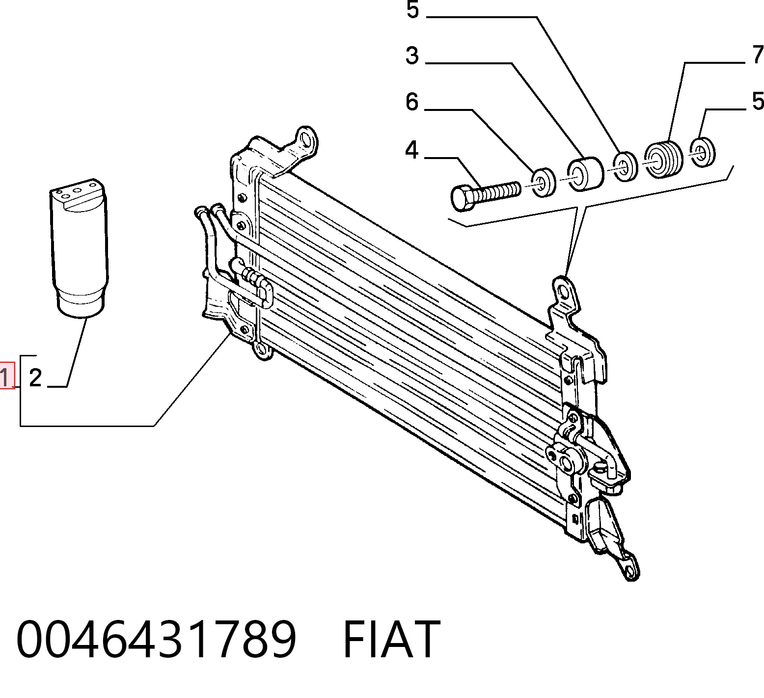 Comprar Condensador de aire acondicionado Fiat Punto  176L a bajo precio