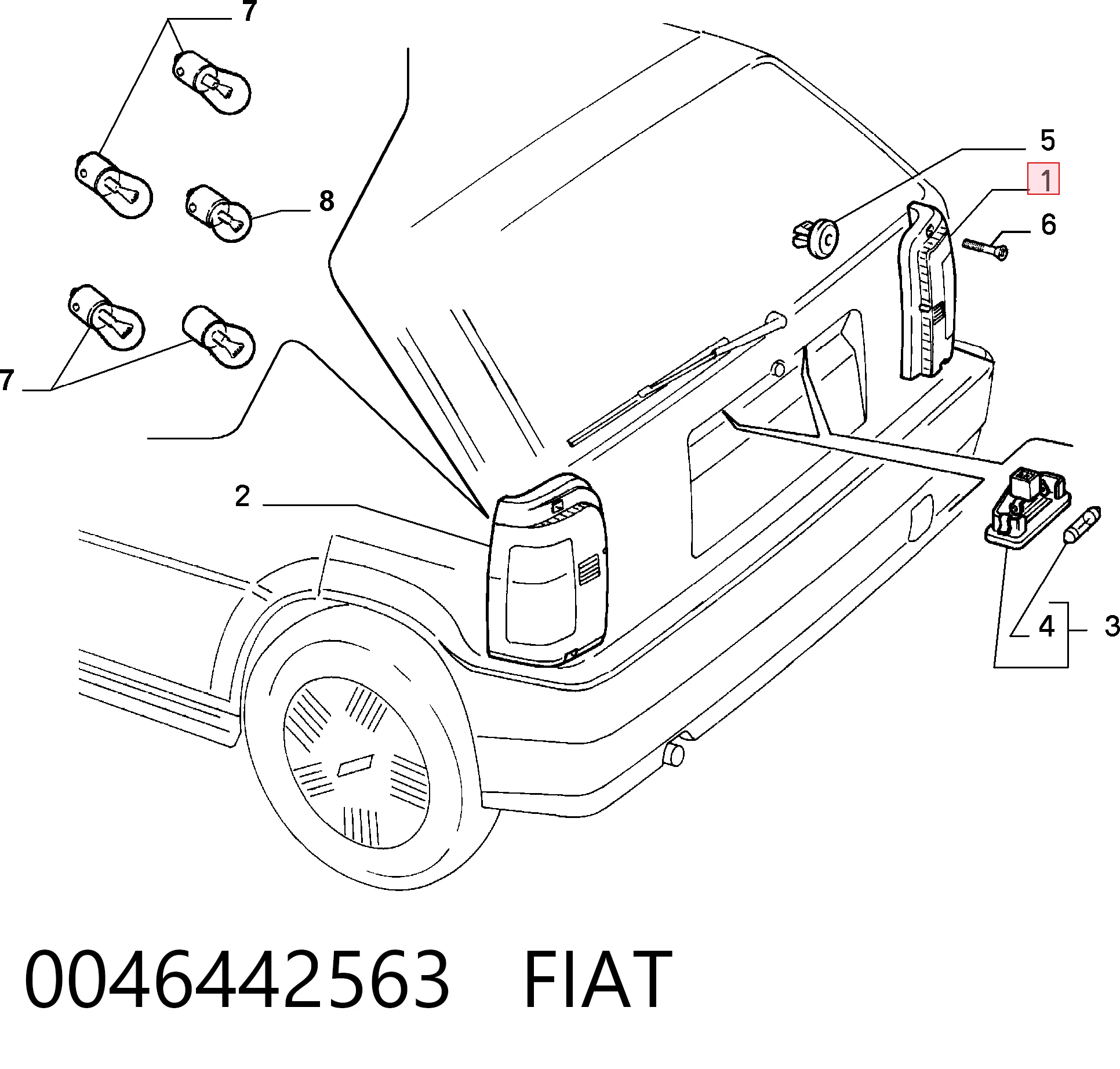 Piloto trasero derecho Fiat Tipo hatchback (160) (1987 - 1996) precio, desde 72,60 EUR