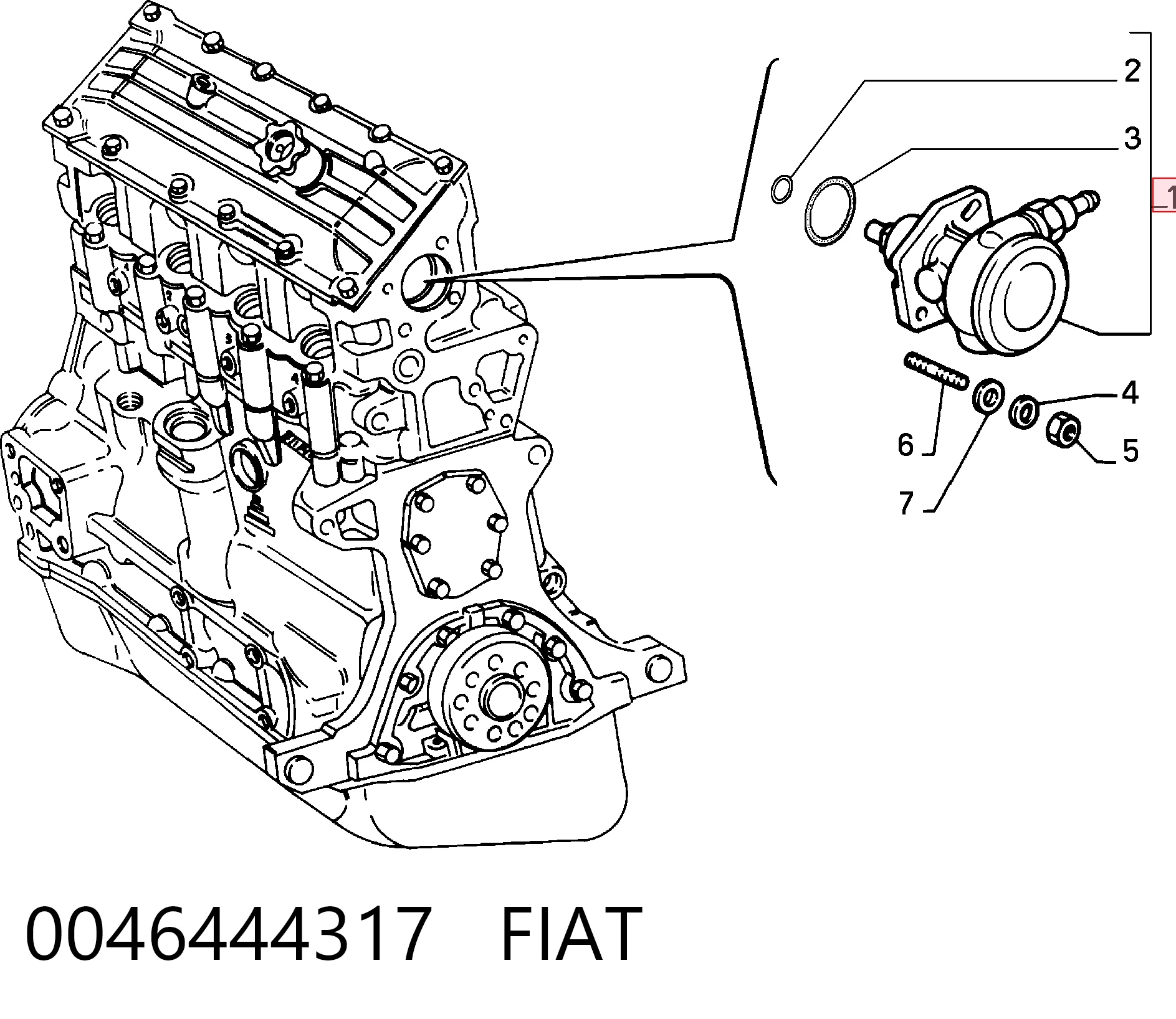 Depresor de freno  para Fiat Ducato I (290)