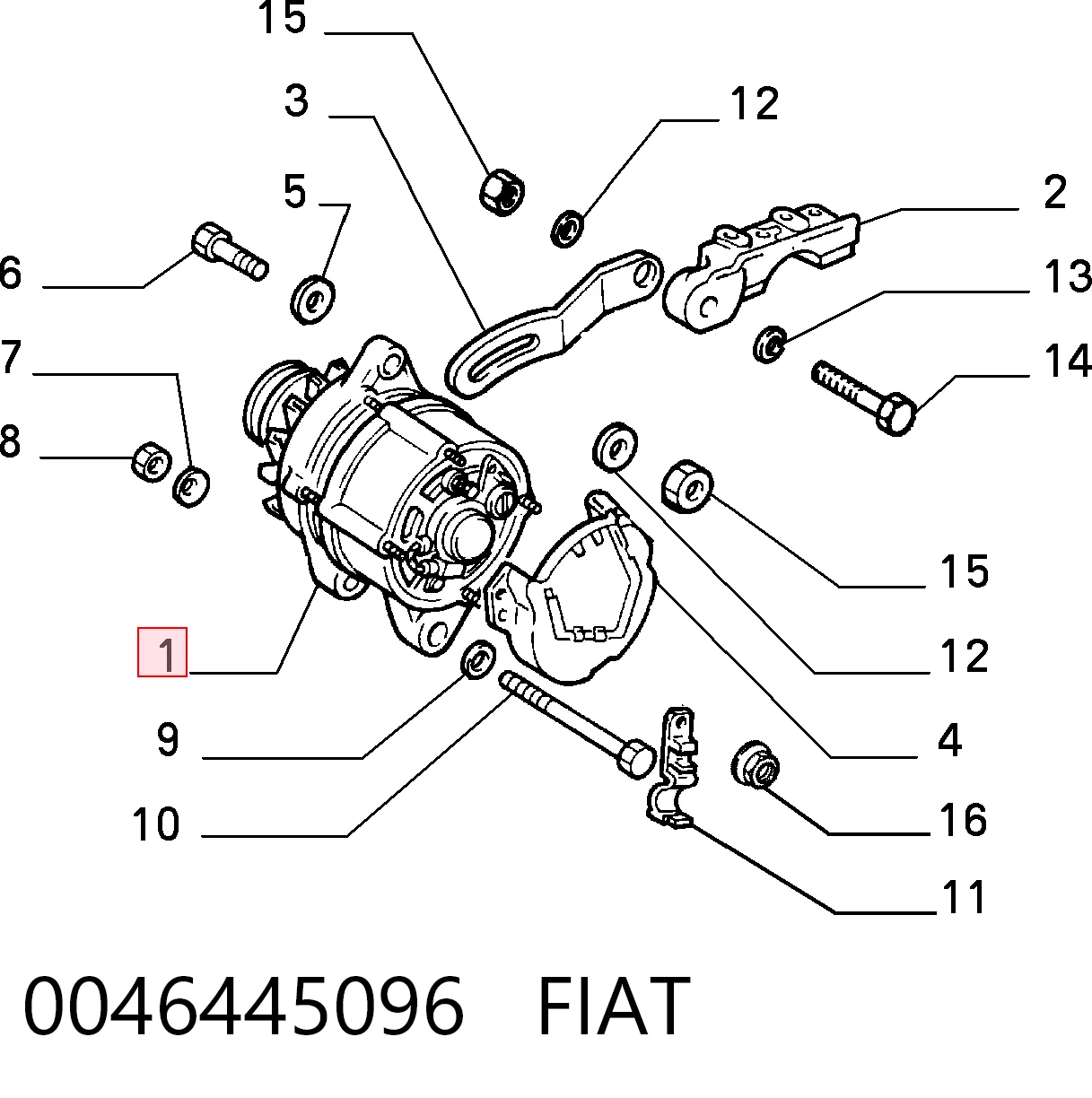 0046445096 Fiat/Alfa/Lancia