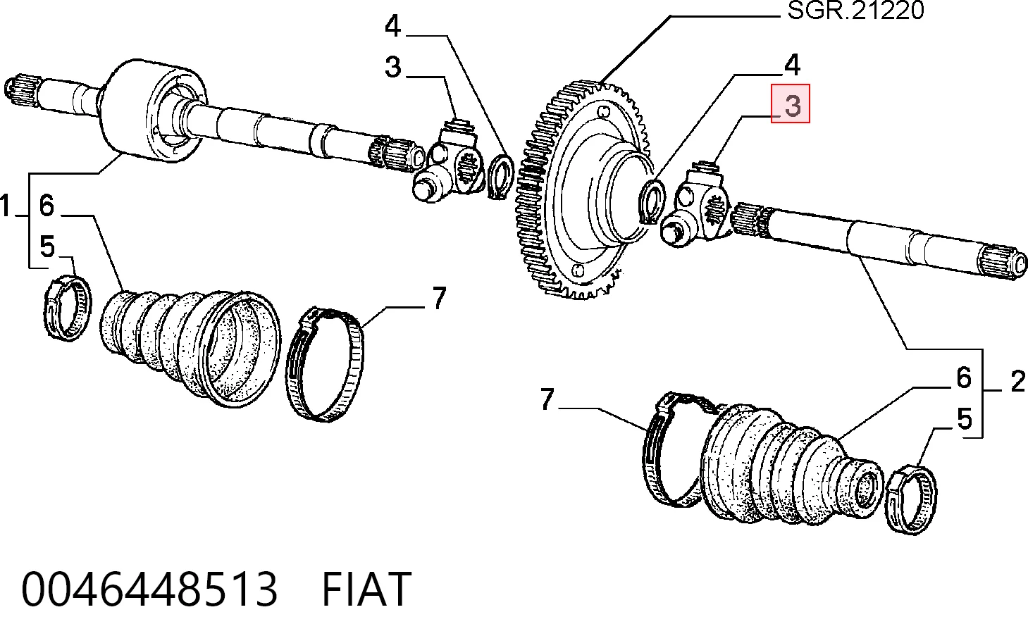 0046448513 Fiat/Alfa/Lancia