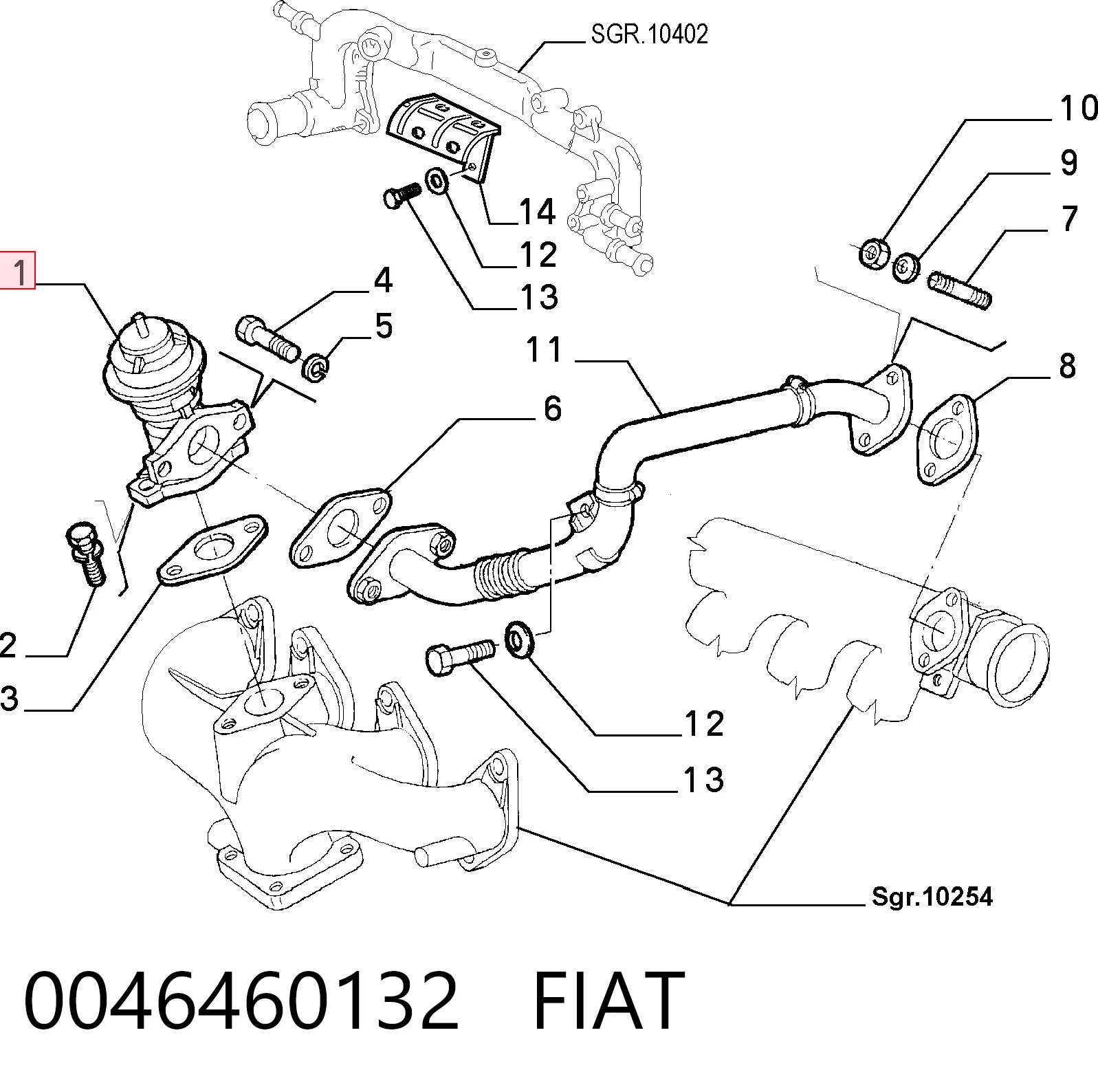 Comprar Válvula EGR de recirculación de gases Alfa Romeo 146  930 a bajo precio