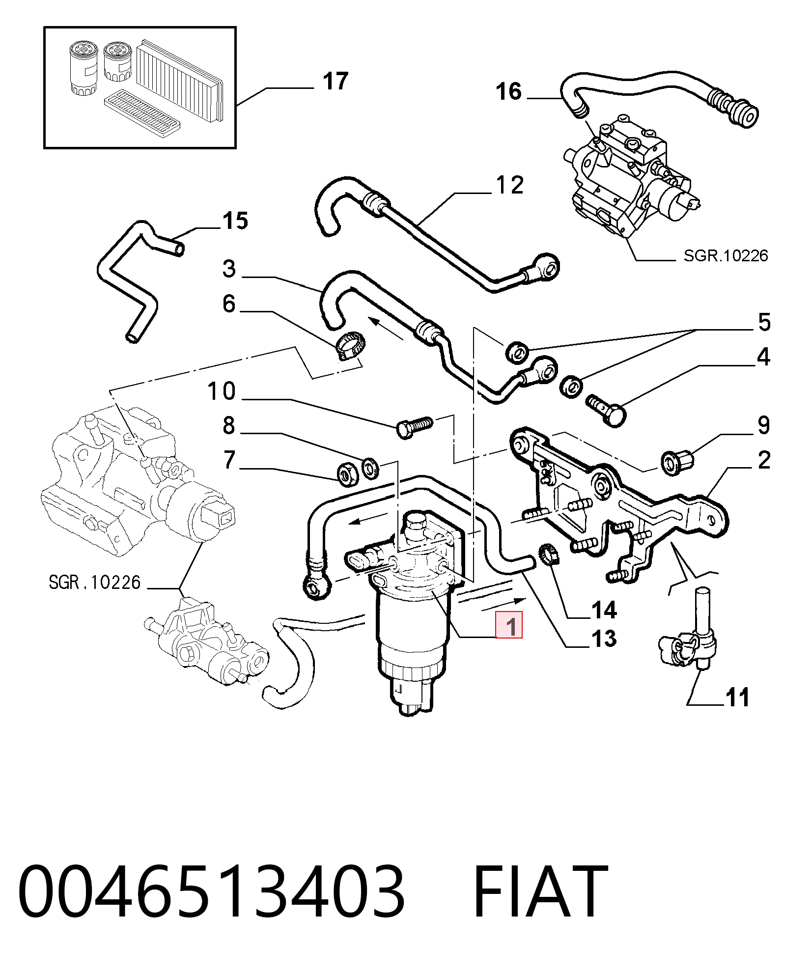0046513403 Fiat/Alfa/Lancia