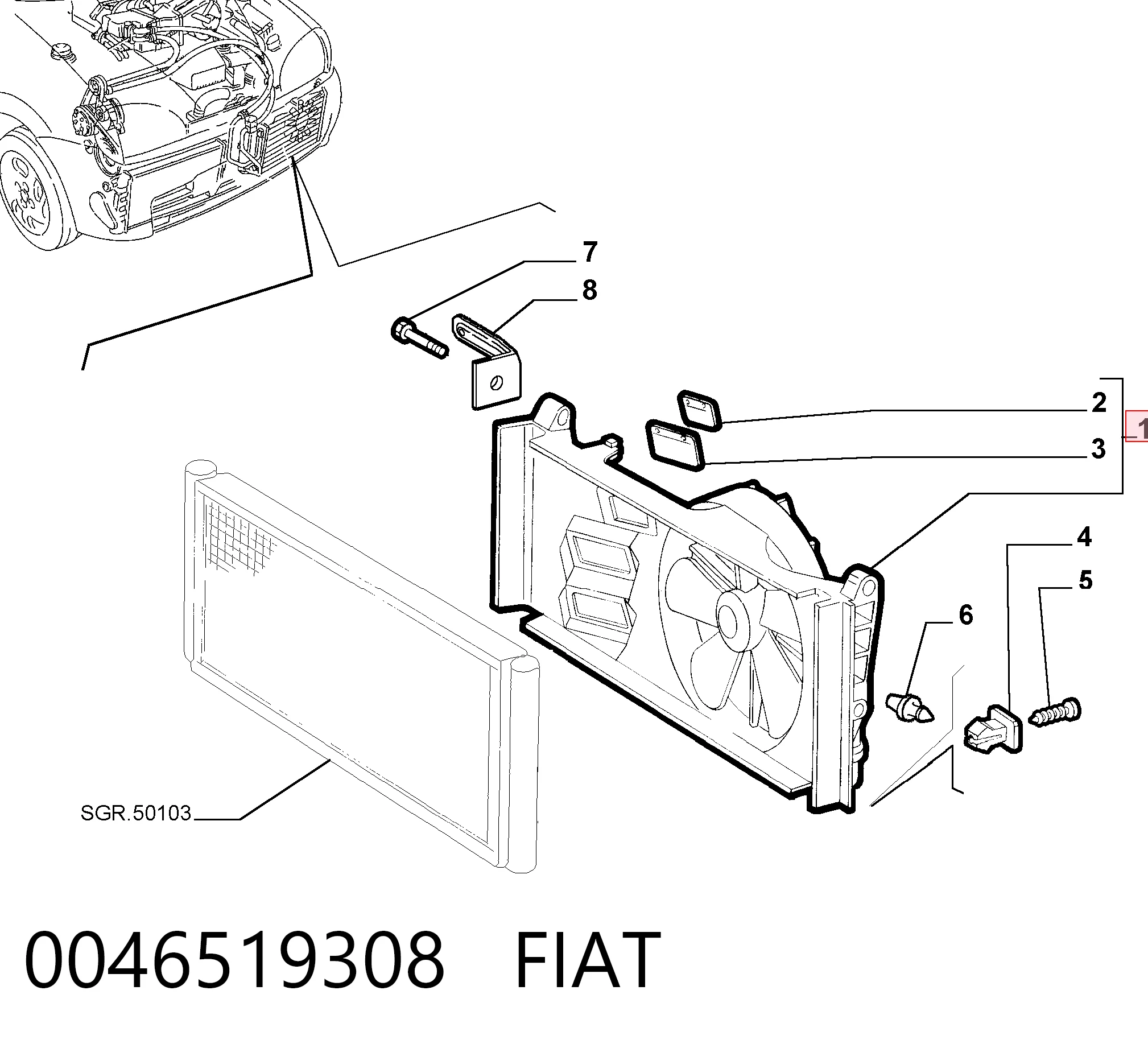 0046519308 Fiat/Alfa/Lancia