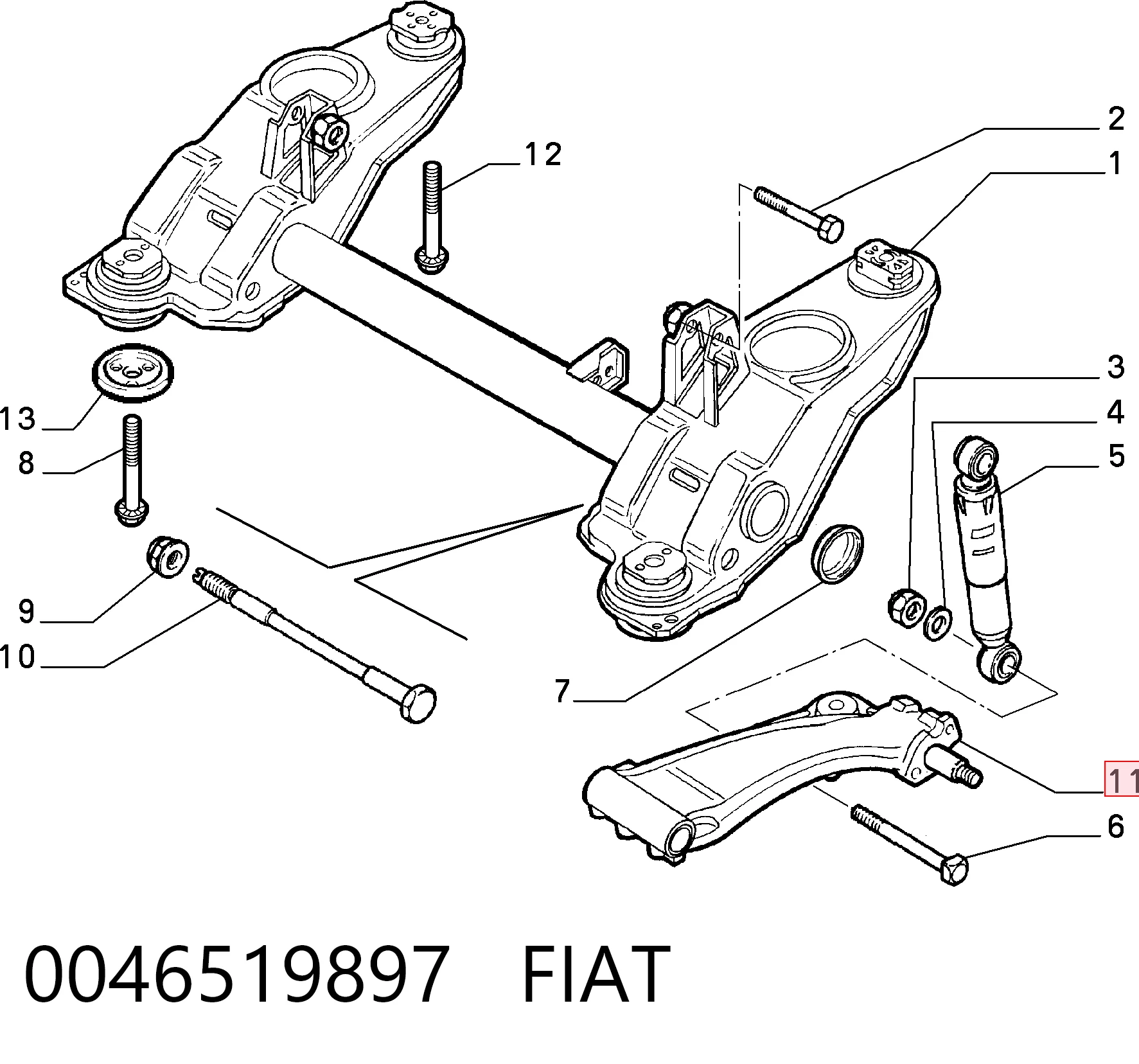 0046519897 Fiat/Alfa/Lancia