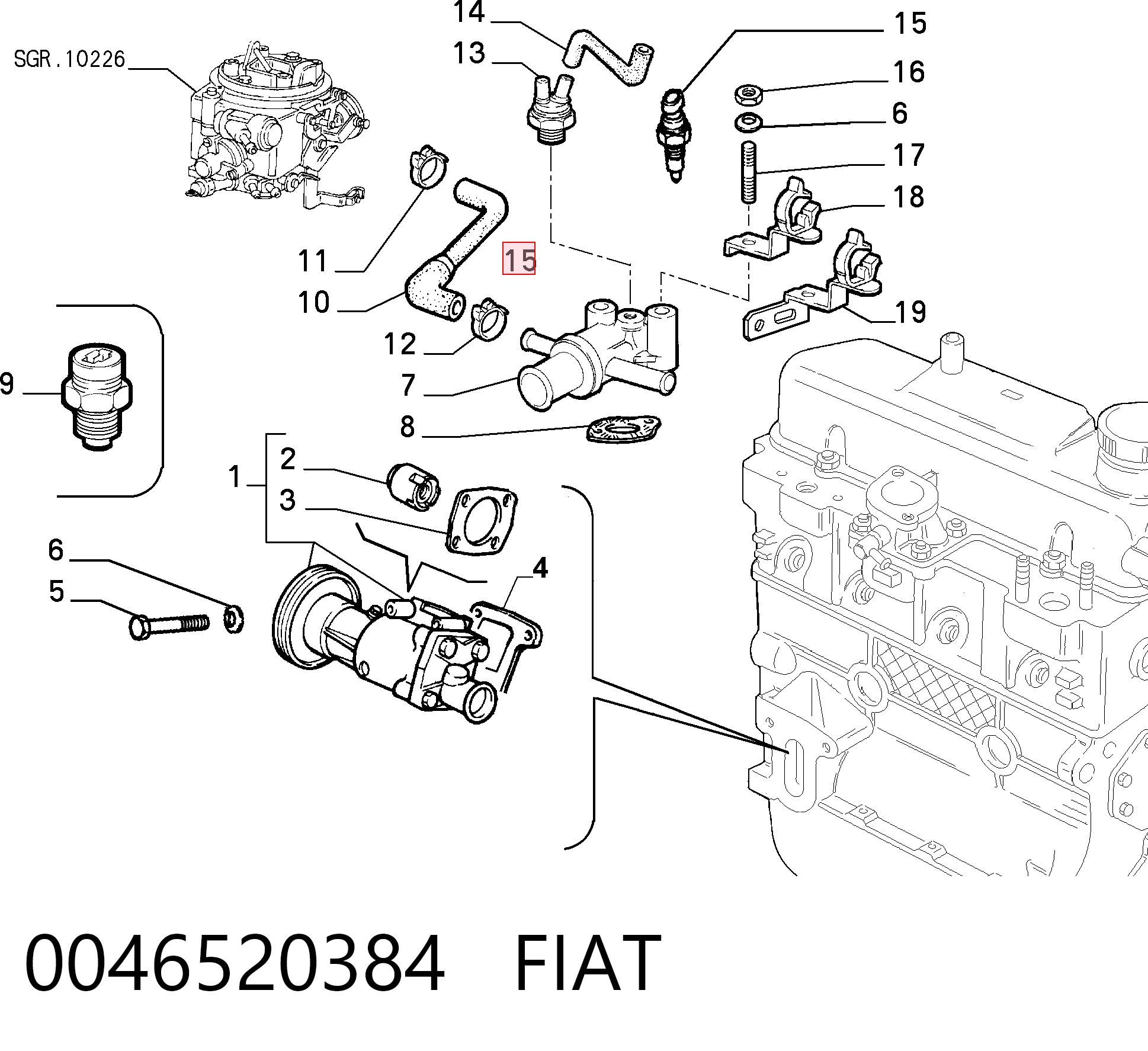 0046520384 Fiat/Alfa/Lancia