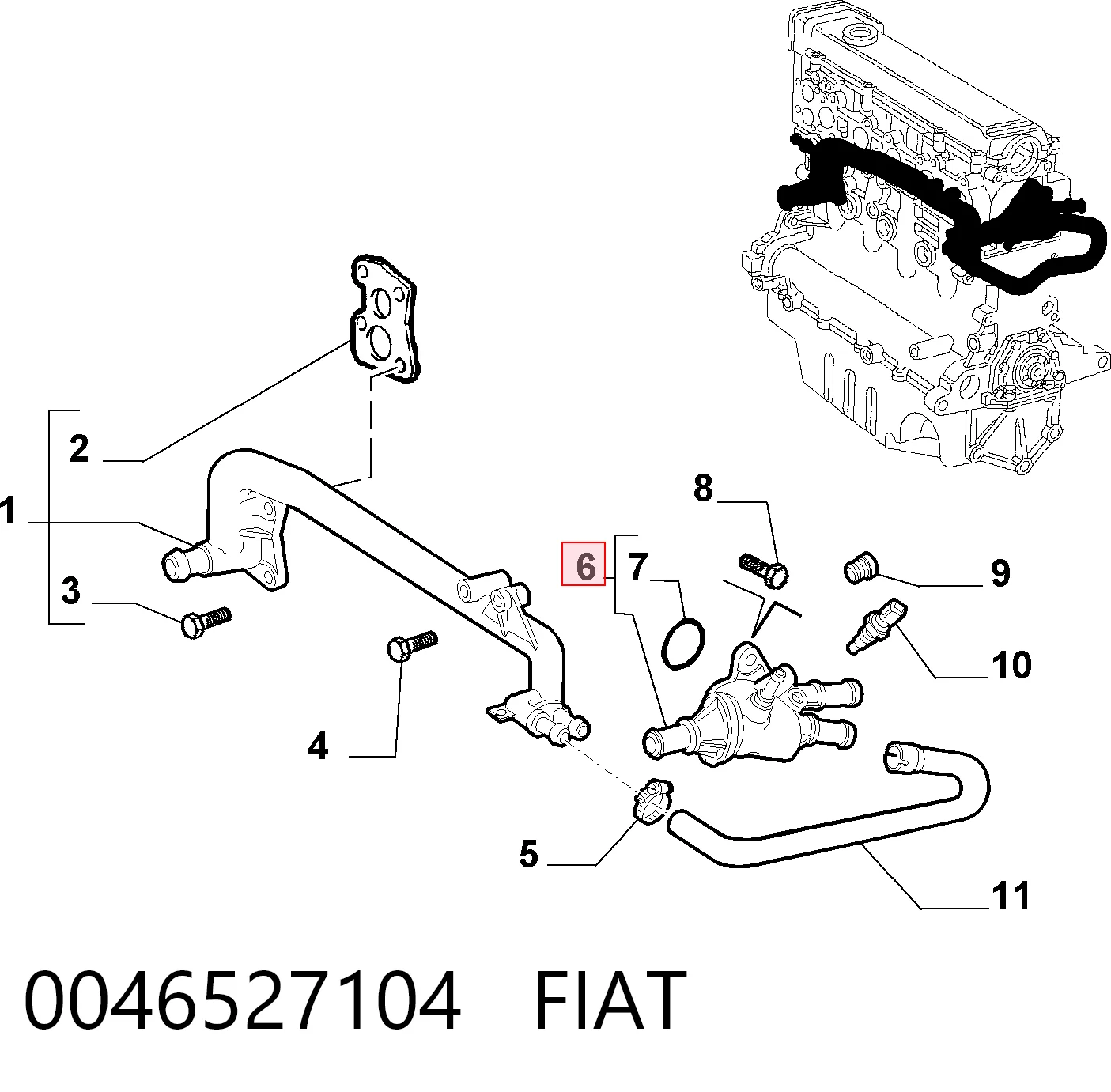 0046527104 Fiat/Alfa/Lancia