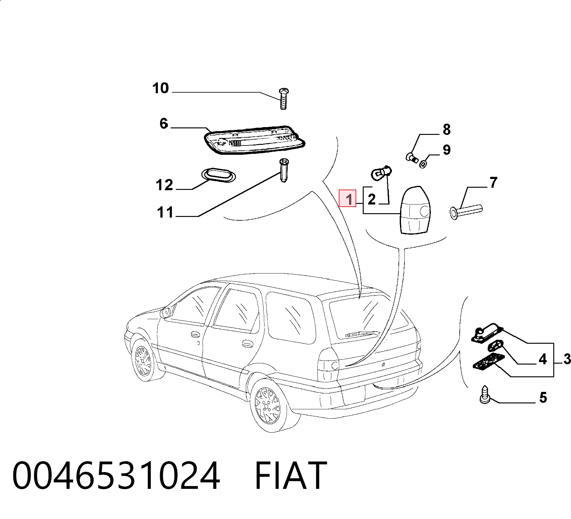 0046531024 Fiat/Alfa/Lancia