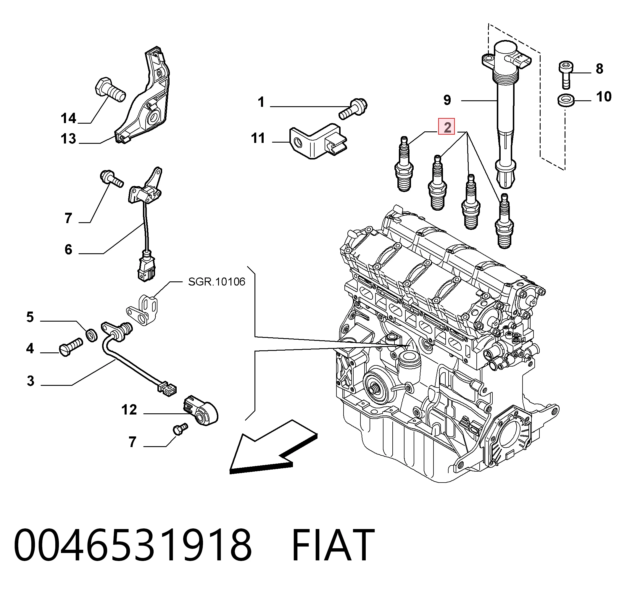0046531918 Fiat/Alfa/Lancia