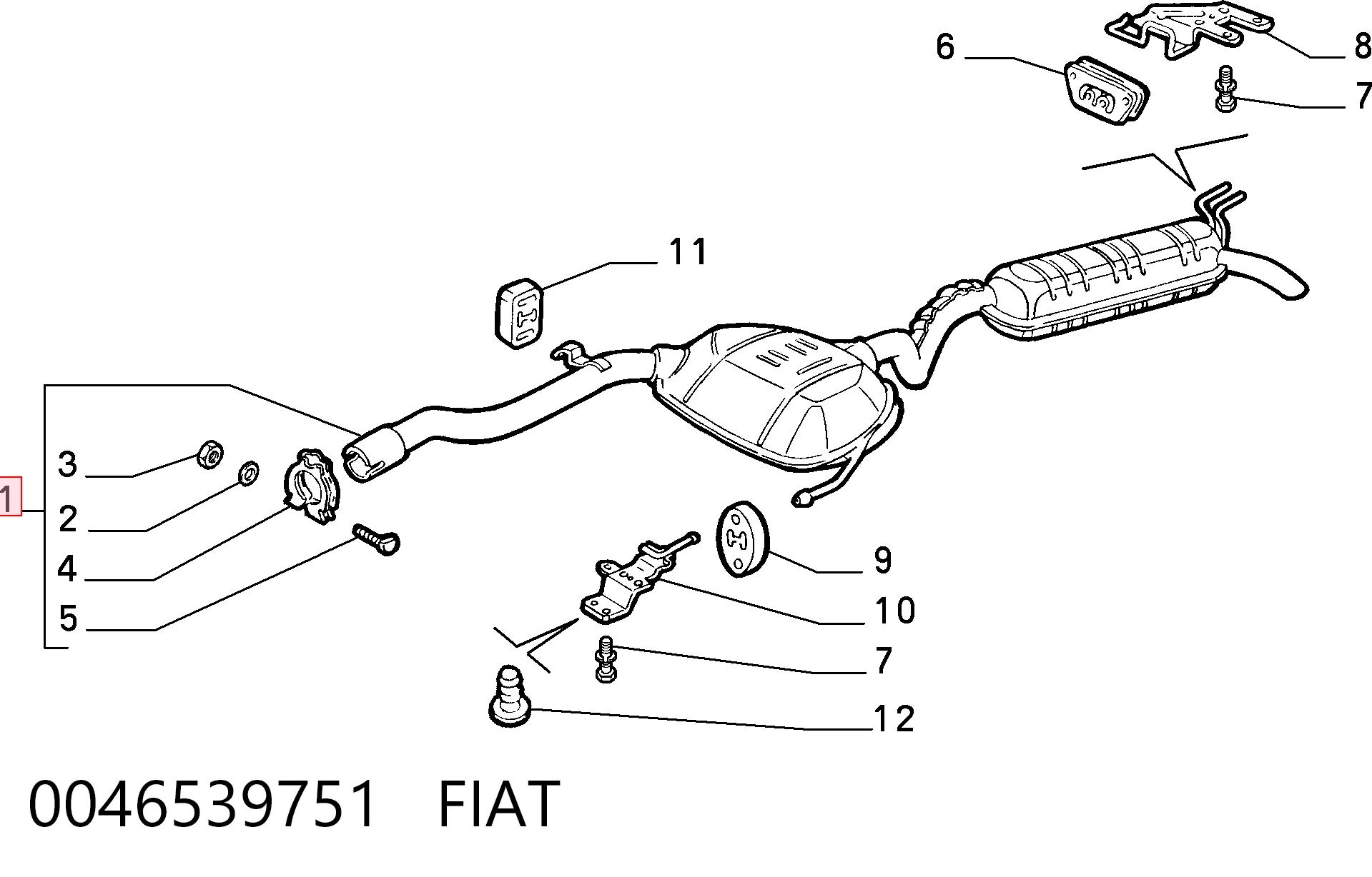 0046539751 Fiat/Alfa/Lancia
