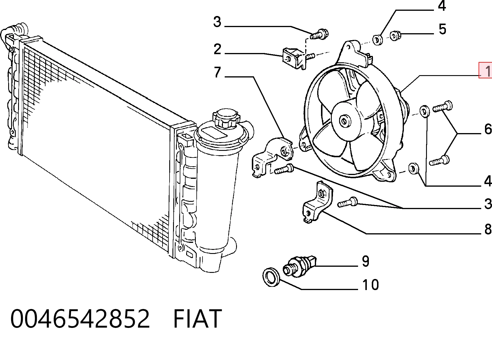 0046542852 Fiat/Alfa/Lancia